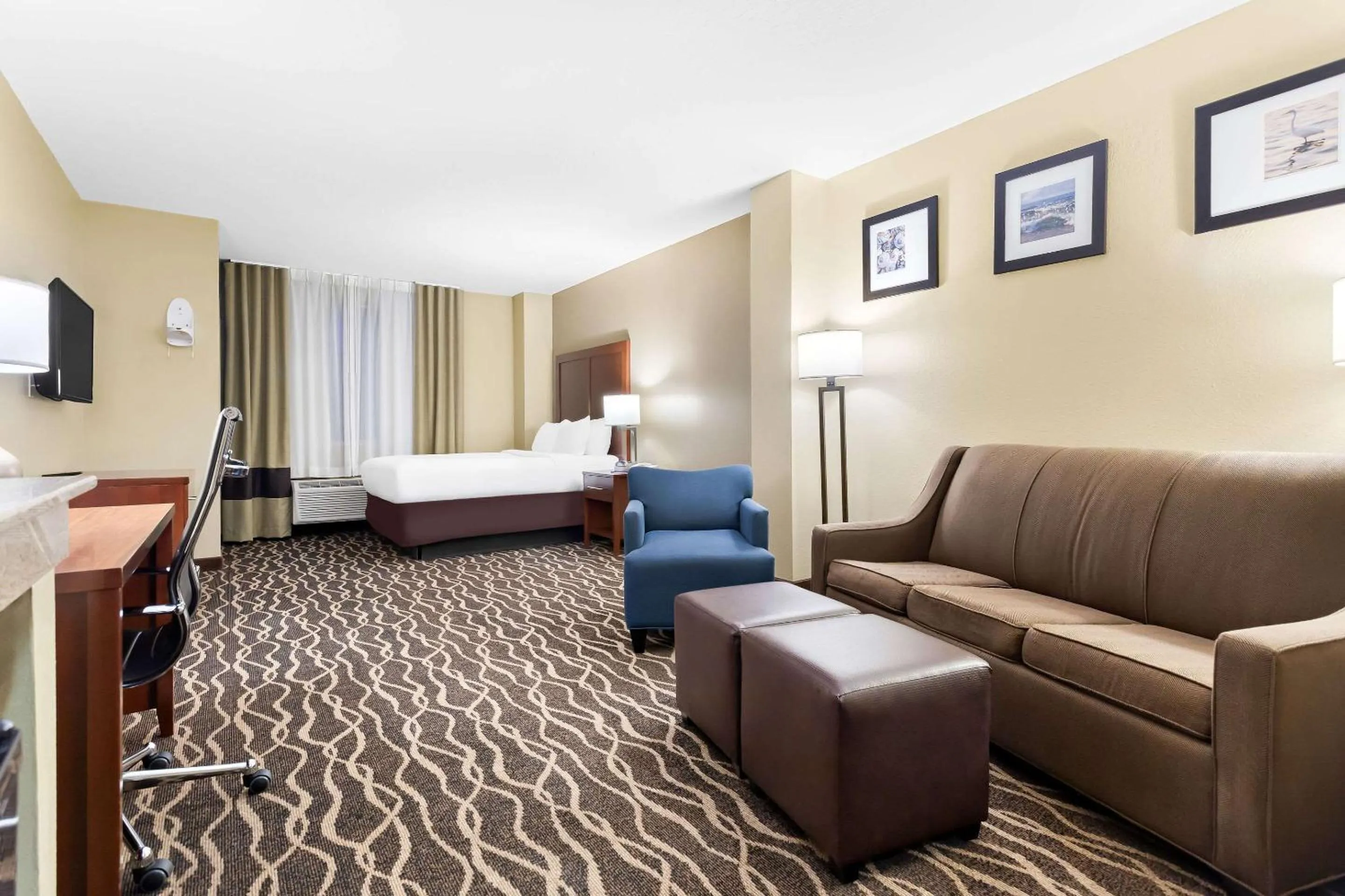 Bedroom, Bed in Comfort Suites Tampa Airport North