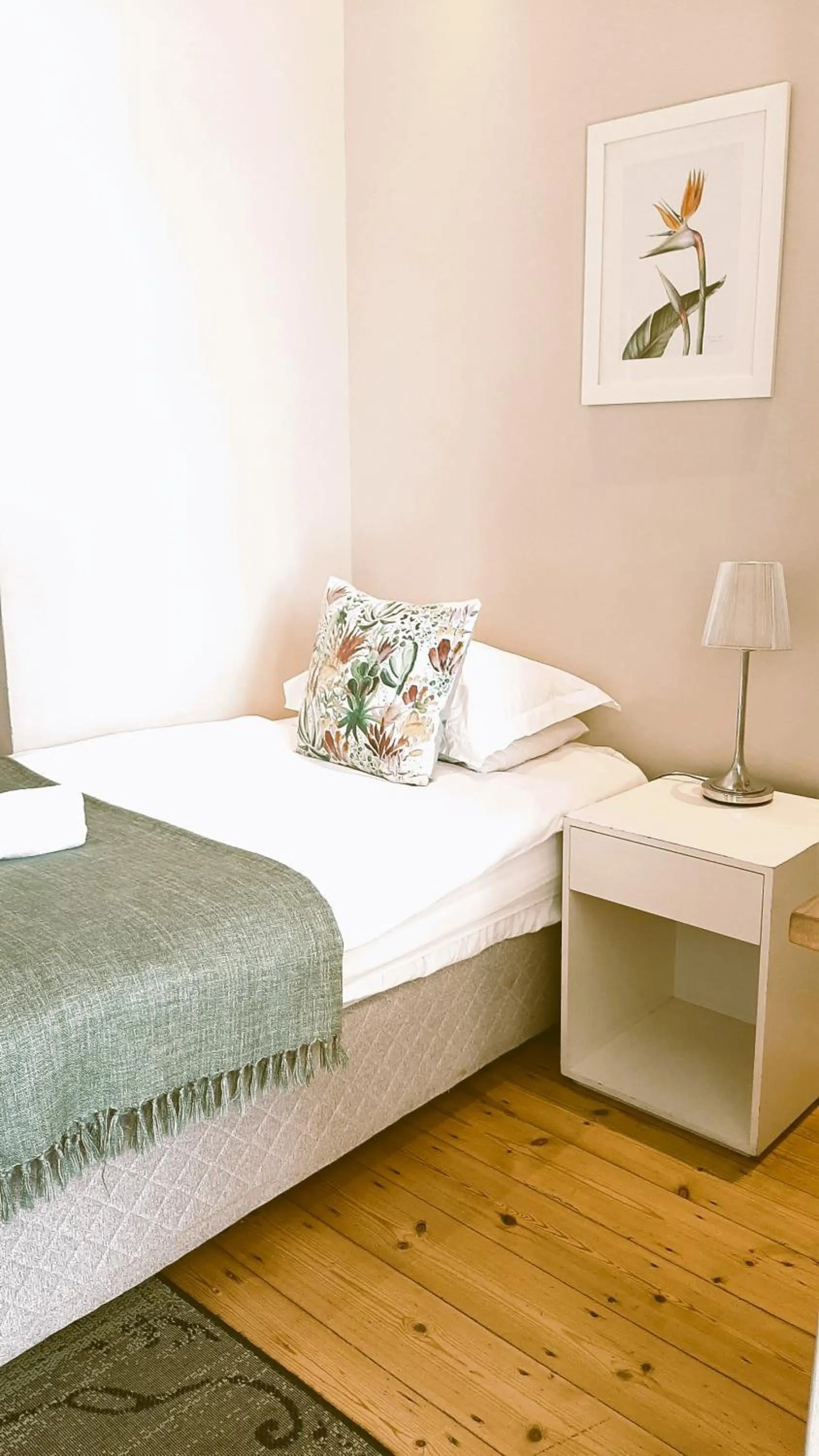 Bed in The Greenhouse Guesthouse