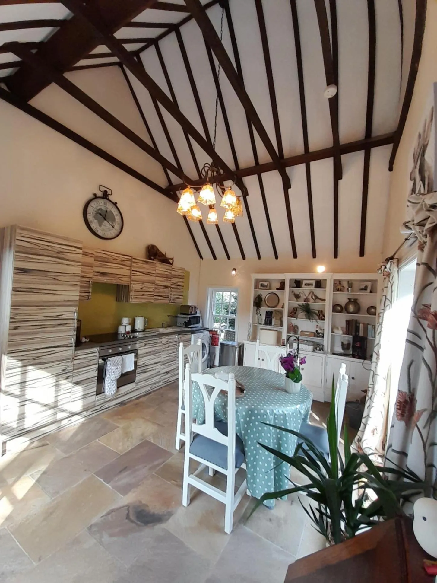 Patio in Clumber Lane End Farm