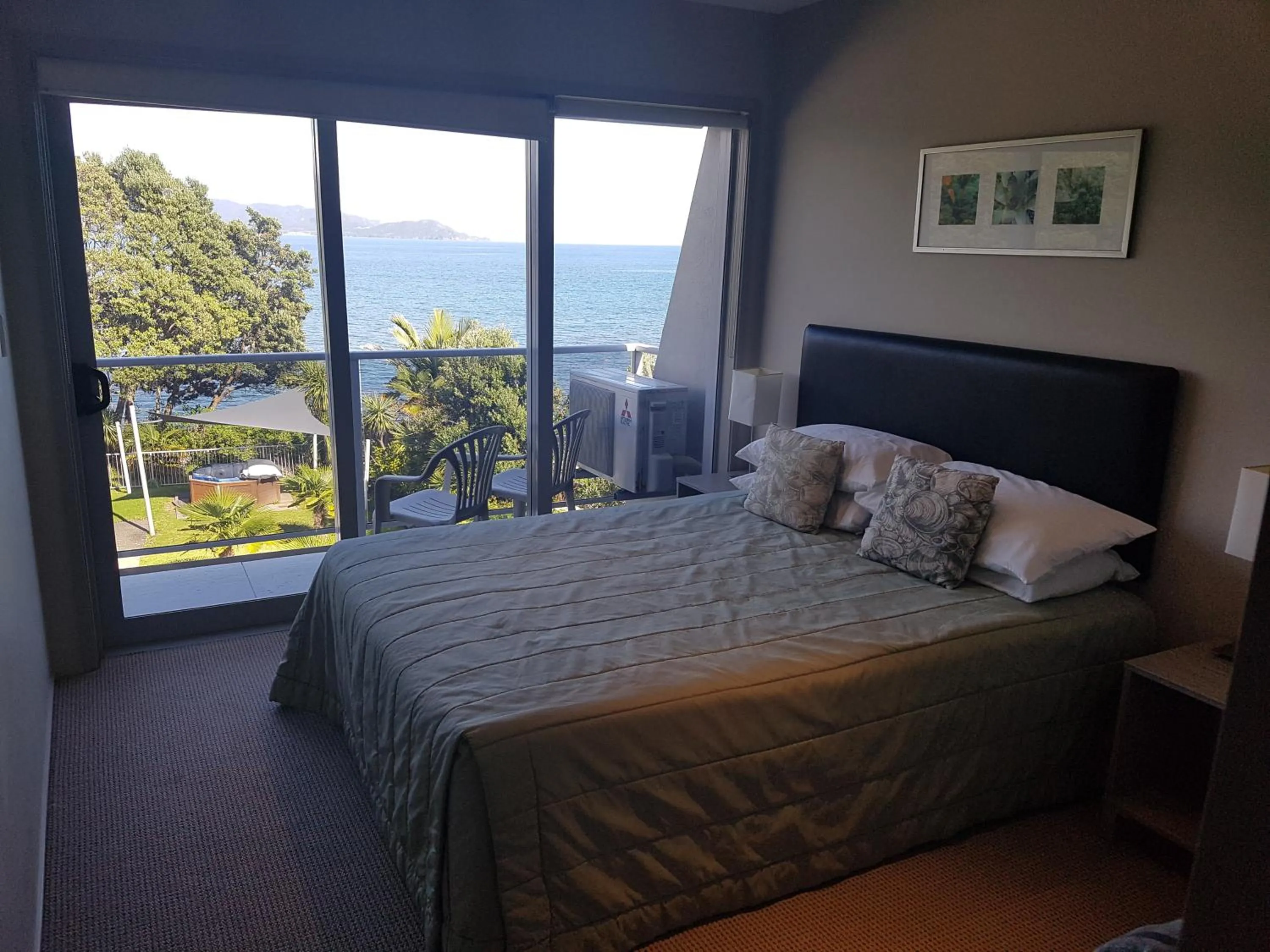 Bed in Te Kaha Beach Hotel