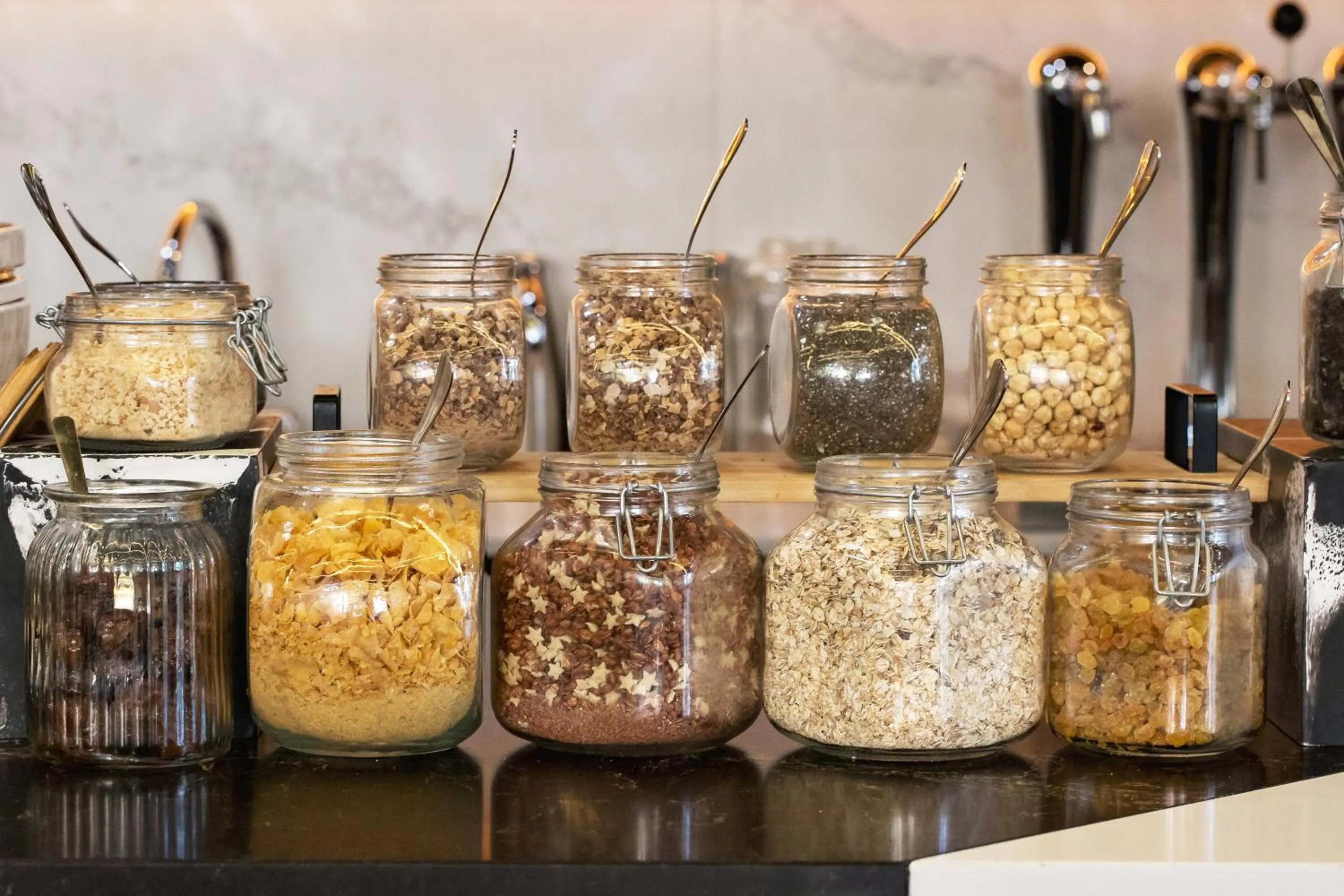 Buffet breakfast in Mercure Paris Saint-Ouen