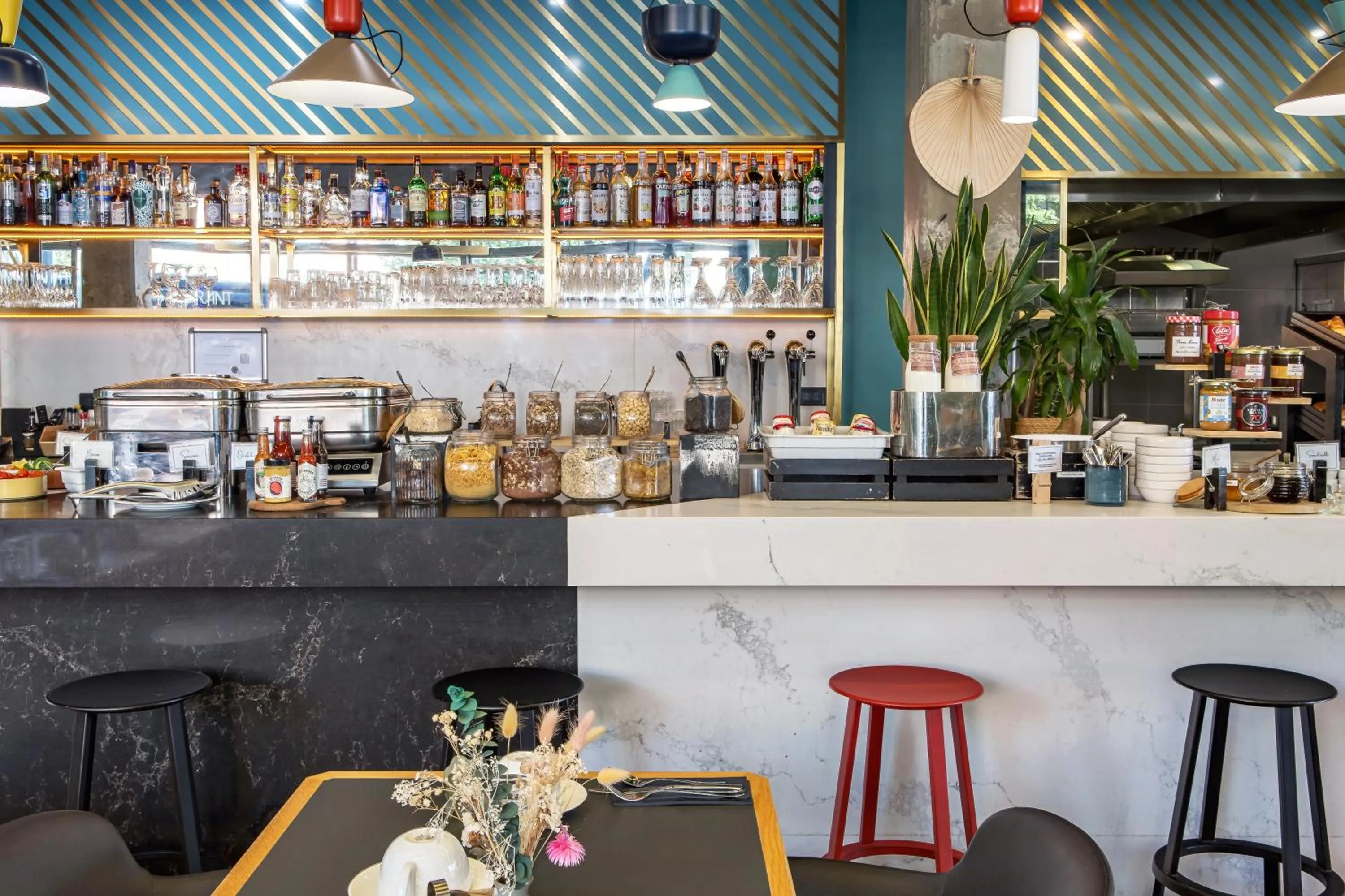 Buffet breakfast in Mercure Paris Saint-Ouen