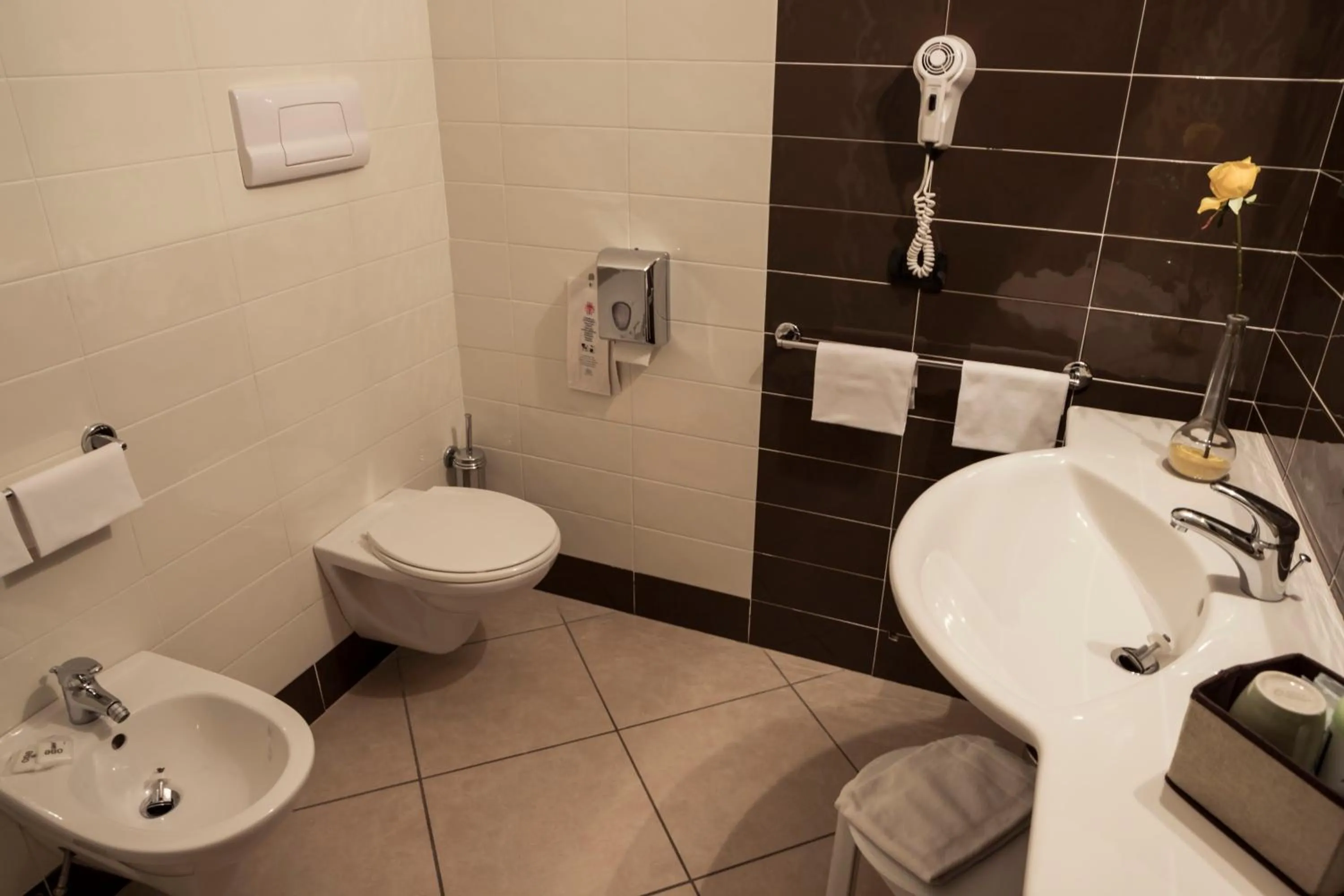 Shower in Manhattan Village Hotel