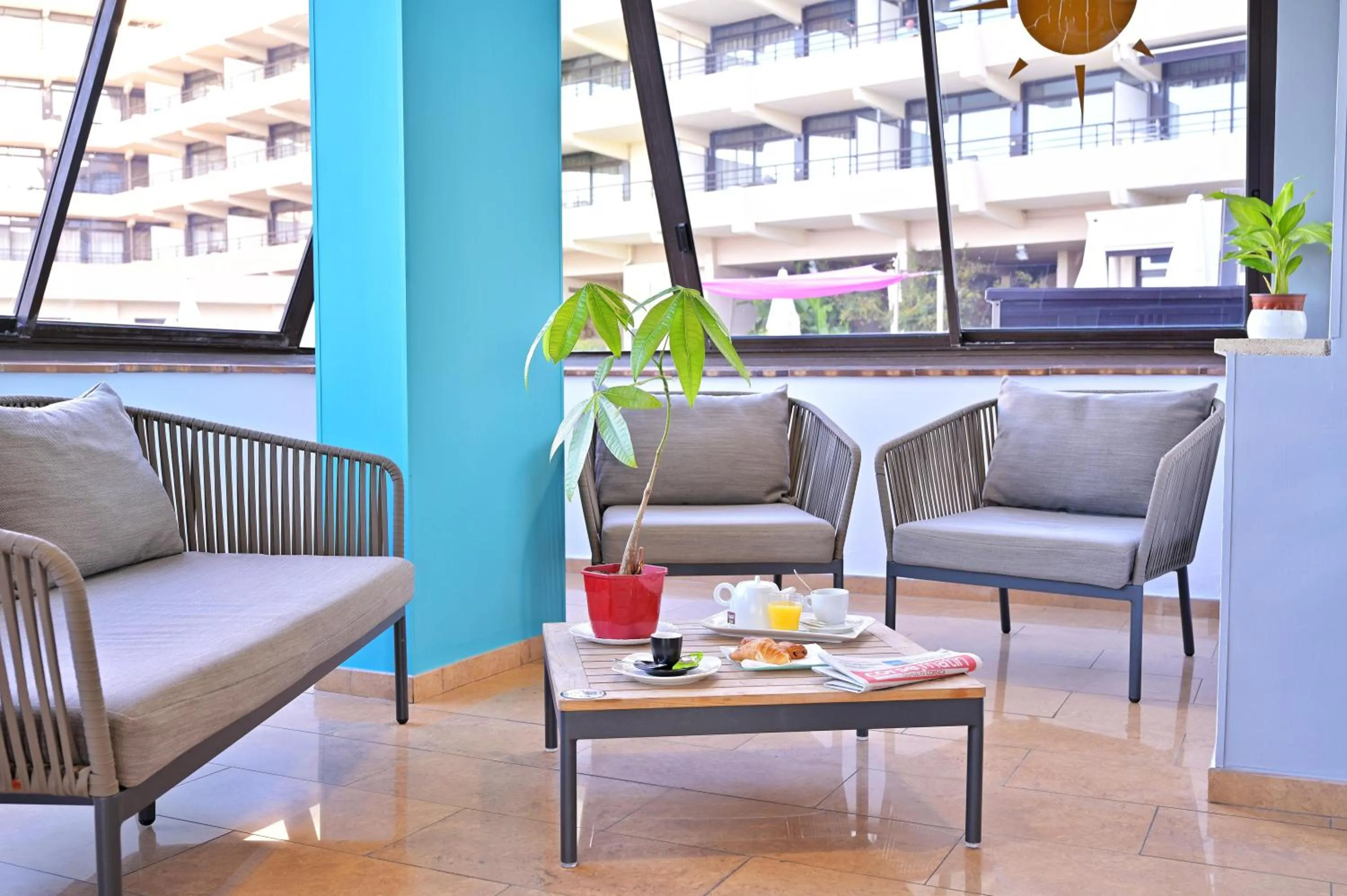 Living room in Résidence Les Calanques