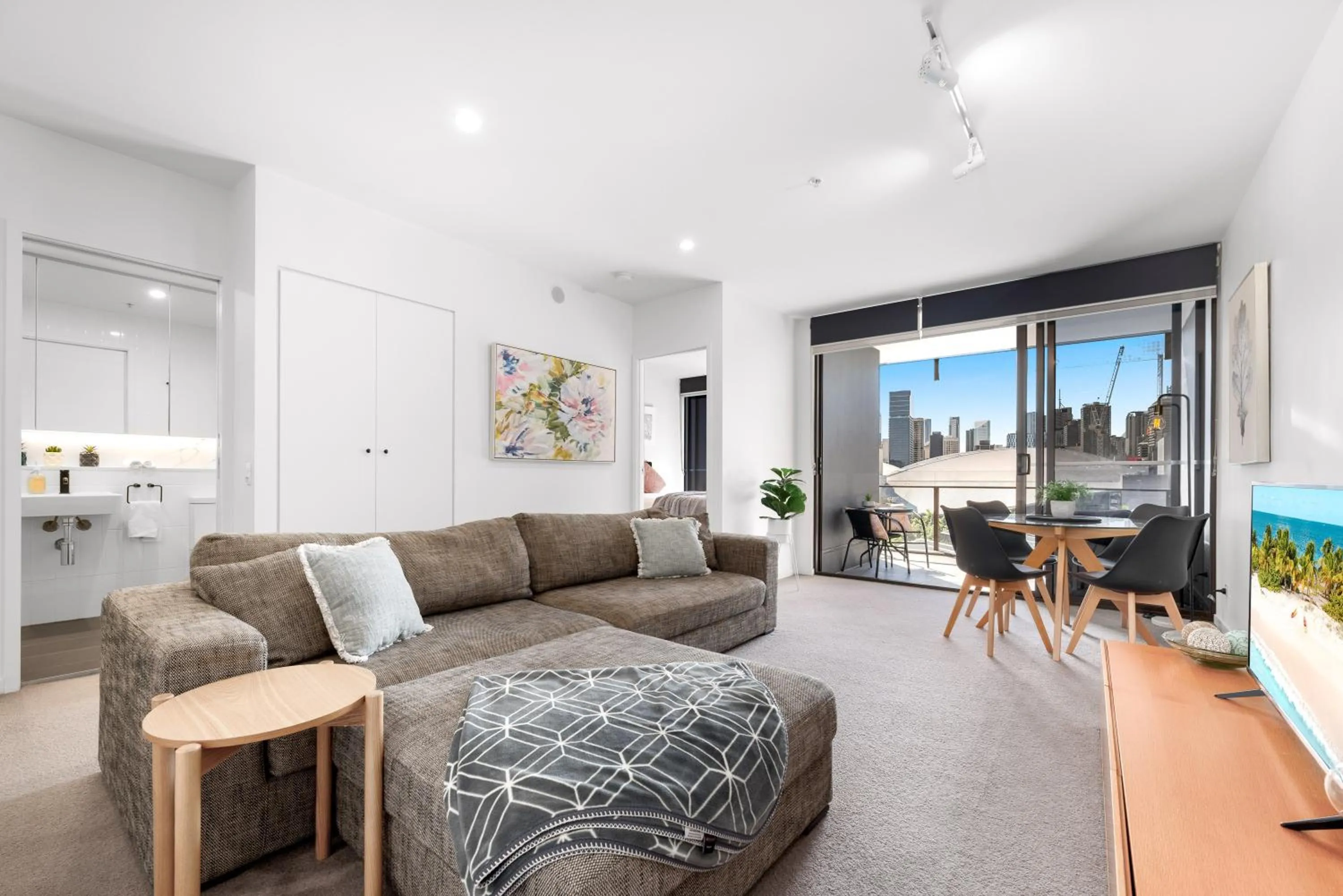 Living room in Opera Apartments South Brisbane