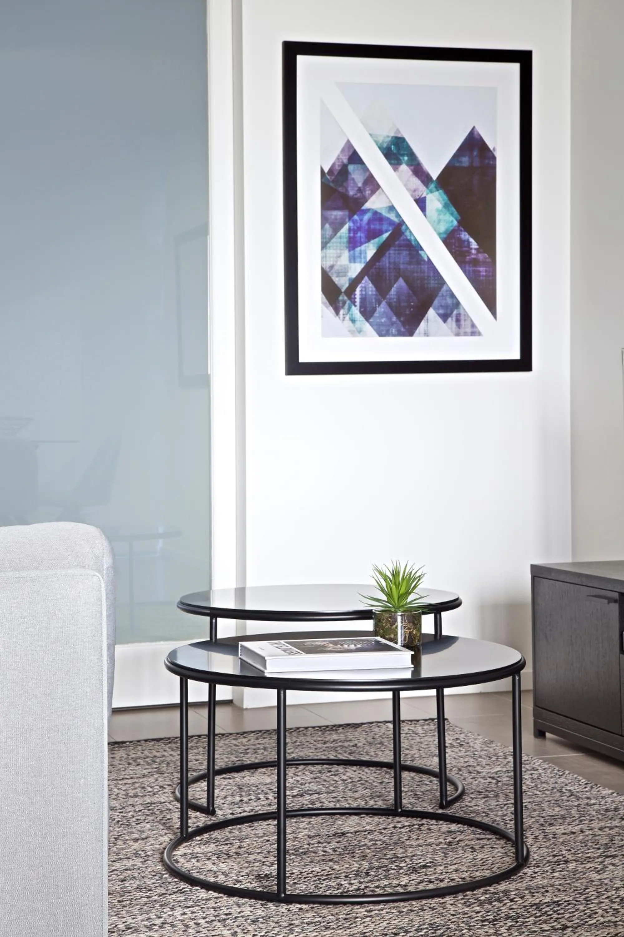 Living room in Opera Apartments South Brisbane