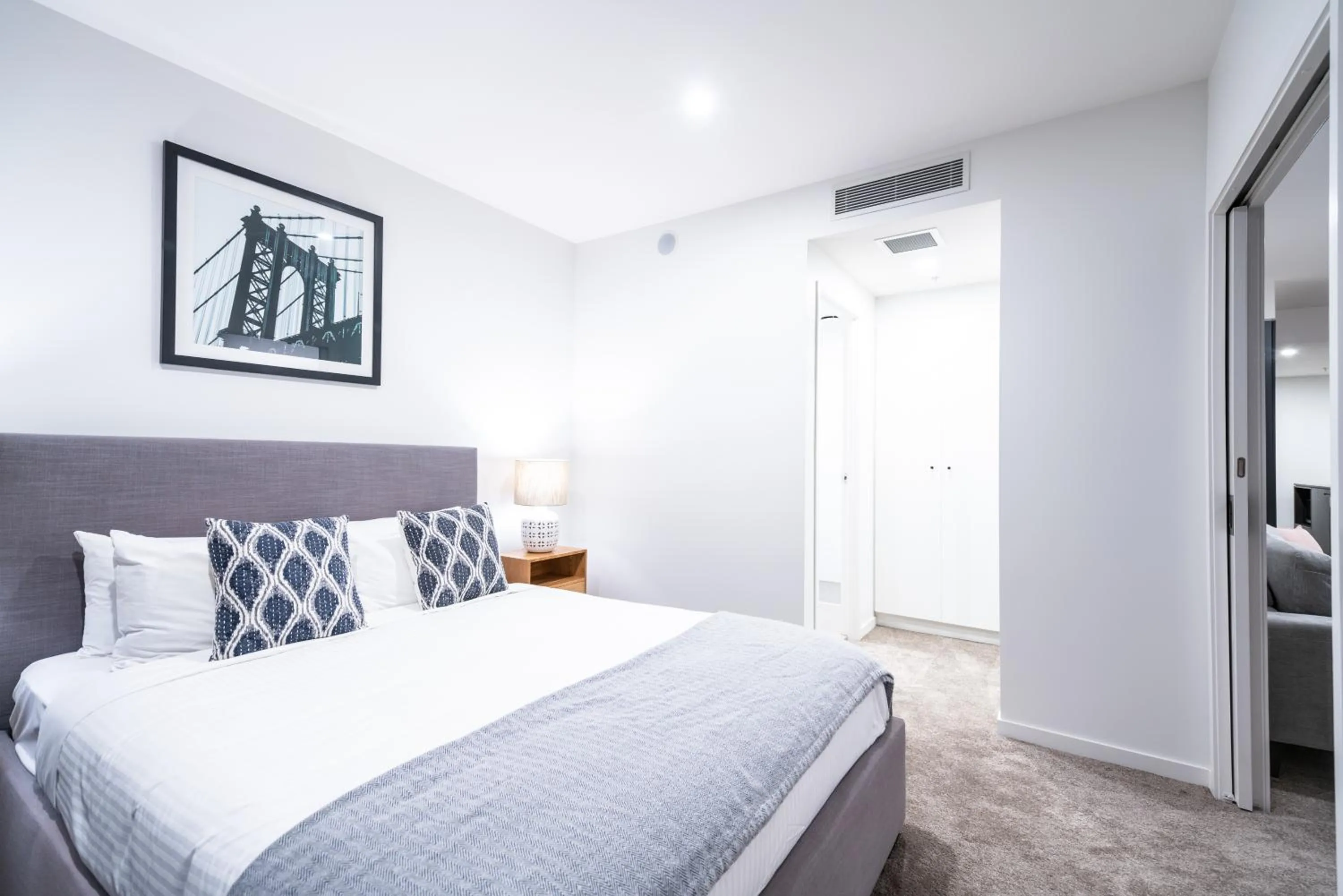 Bedroom, Bed in Opera Apartments South Brisbane