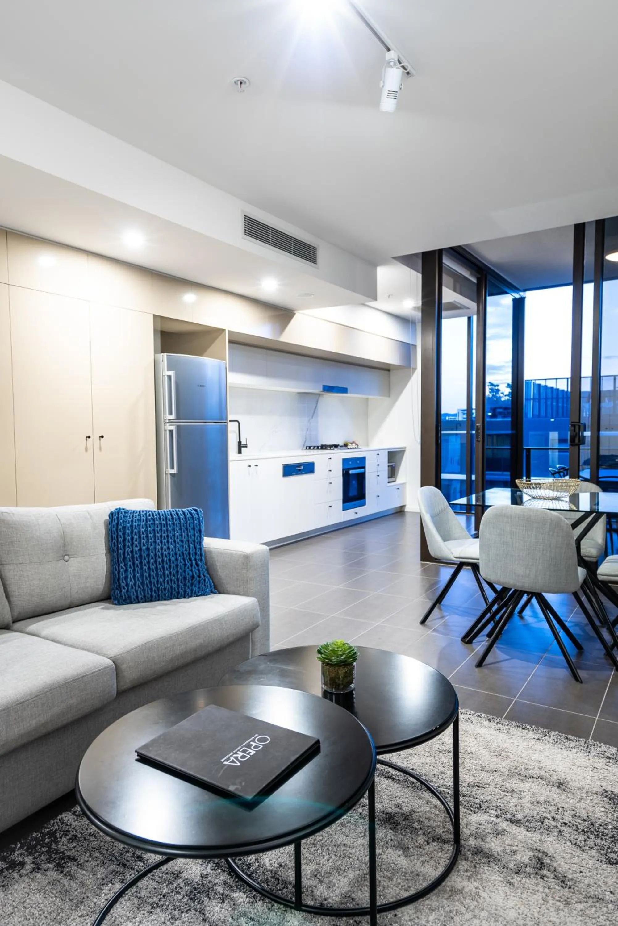 Living room in Opera Apartments South Brisbane