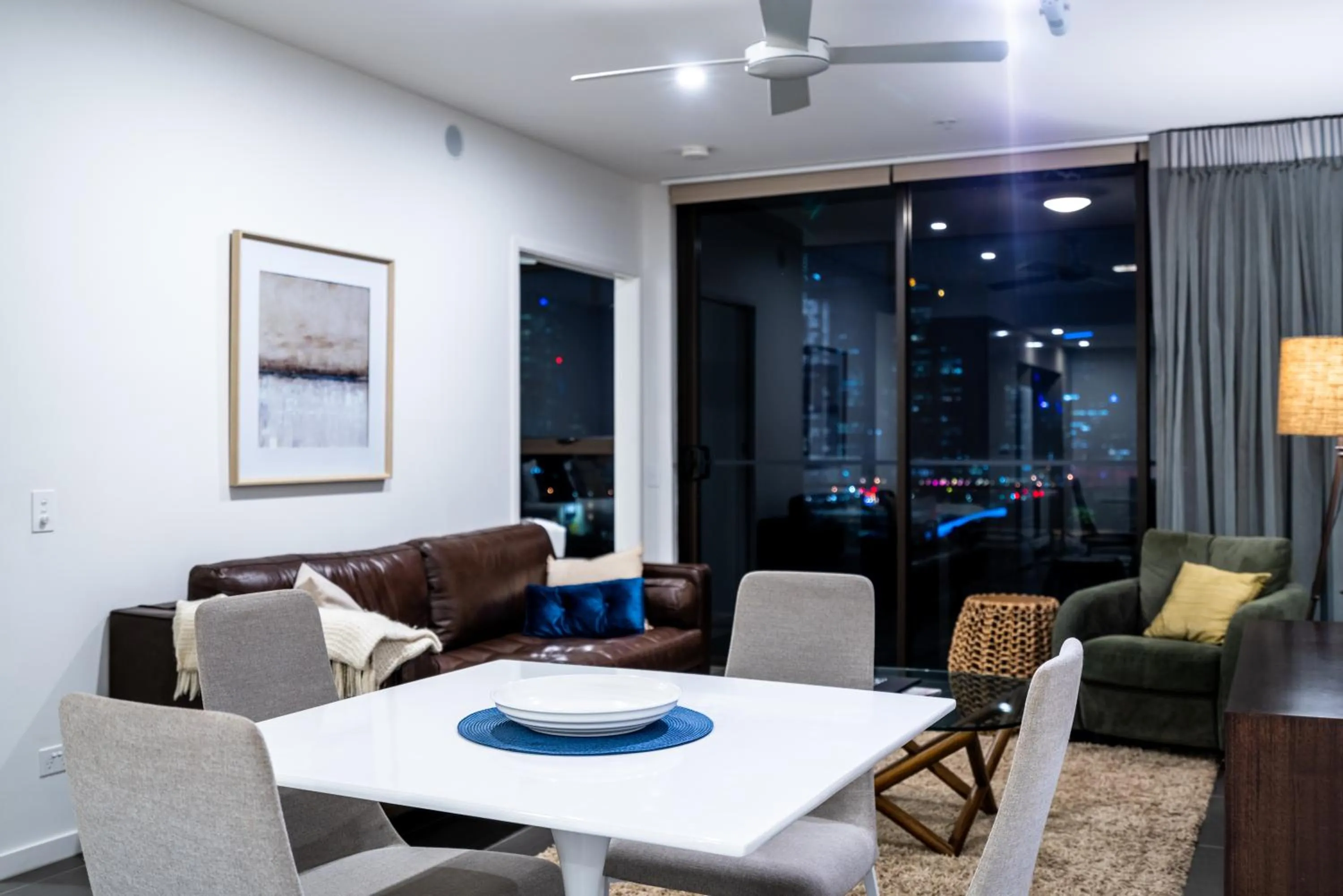 Living room in Opera Apartments South Brisbane