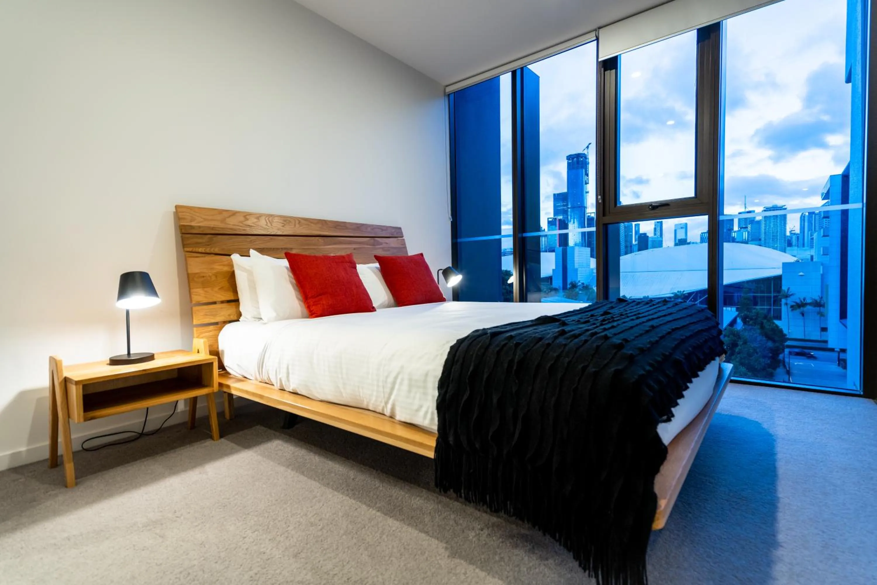 Bedroom, Bed in Opera Apartments South Brisbane