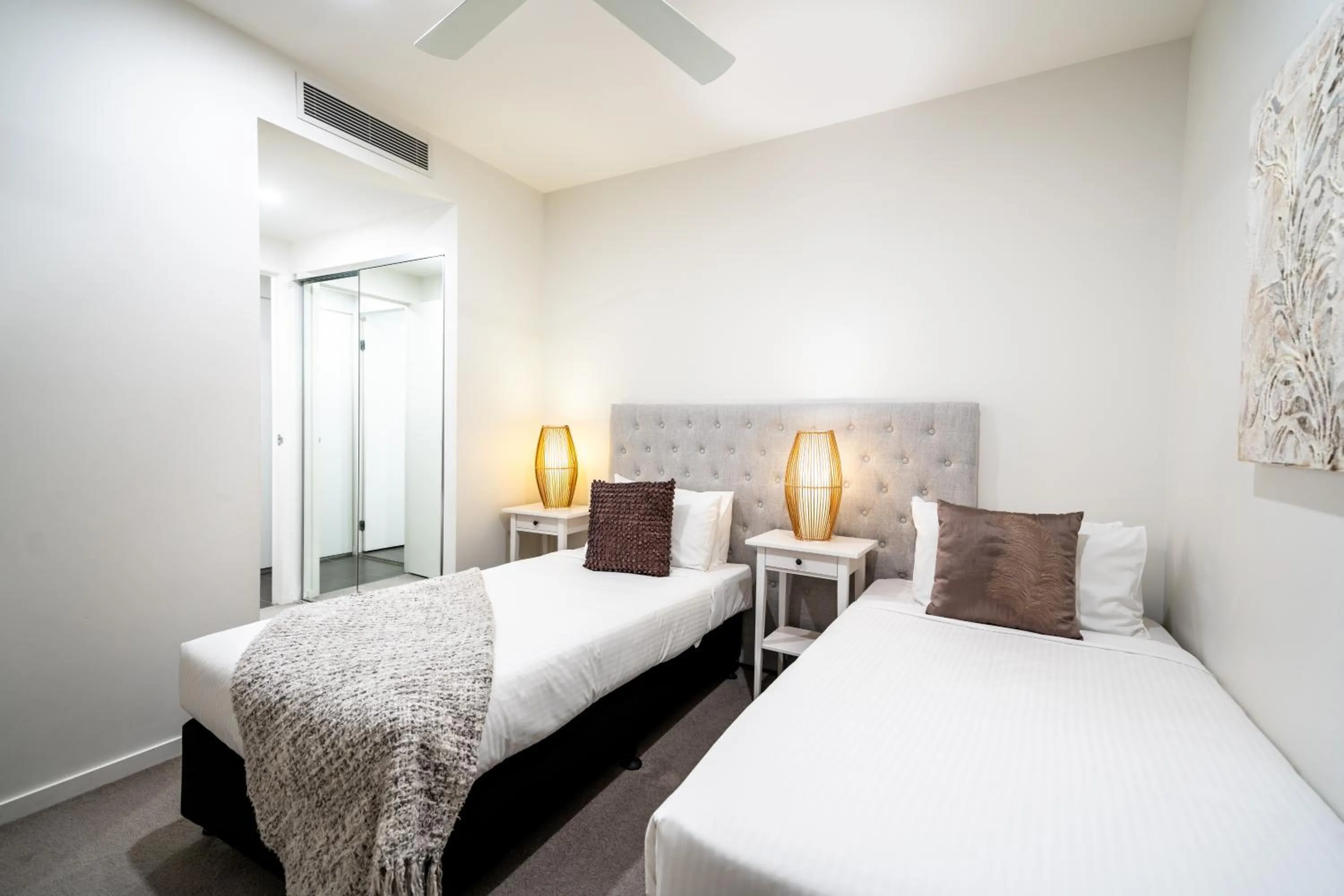 Bedroom, Bed in Opera Apartments South Brisbane