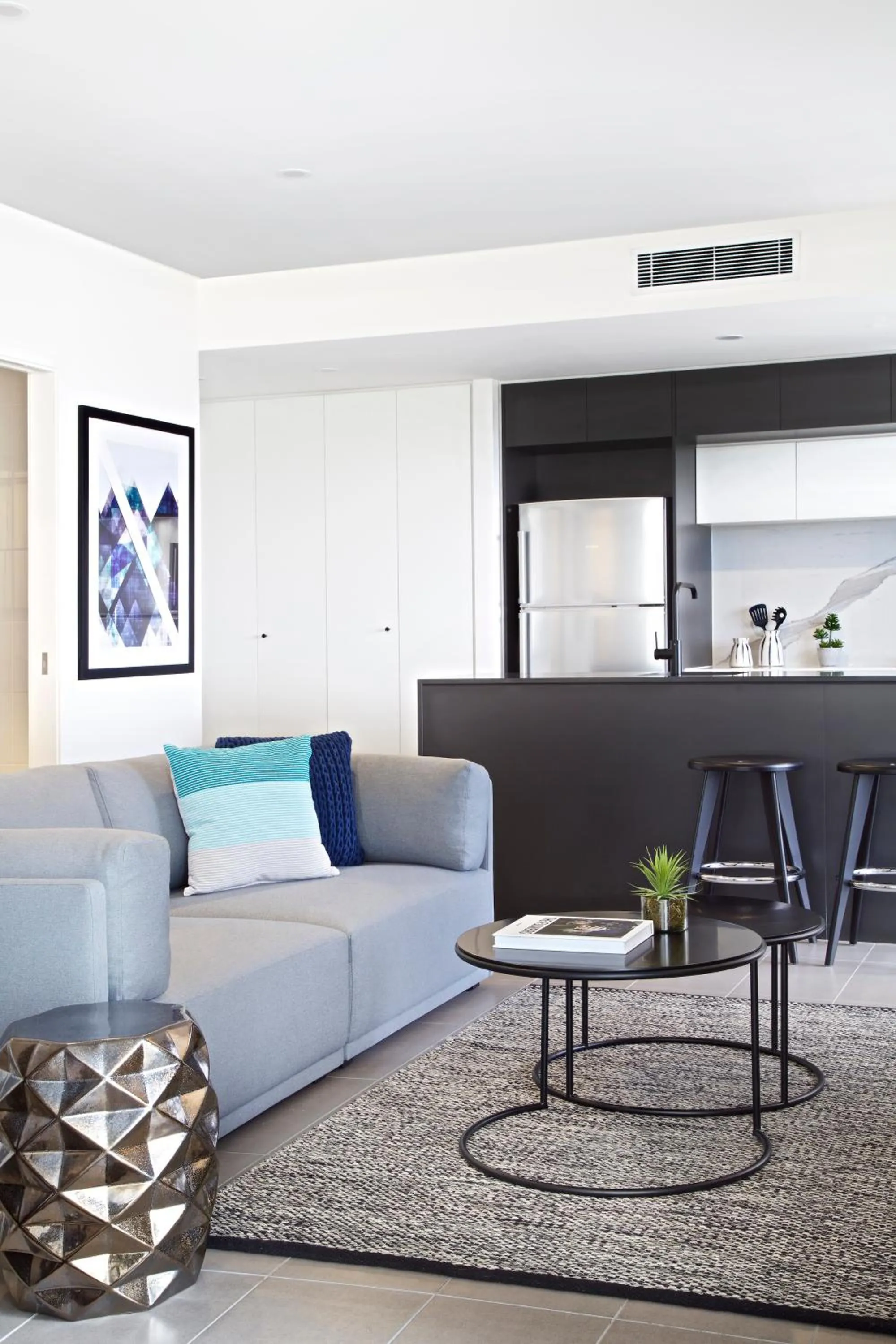 Living room in Opera Apartments South Brisbane