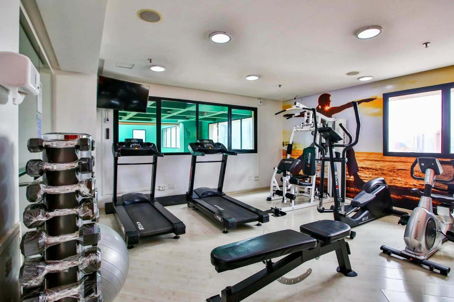 Fitness centre/facilities in Transamerica Executive Chácara Santo Antônio