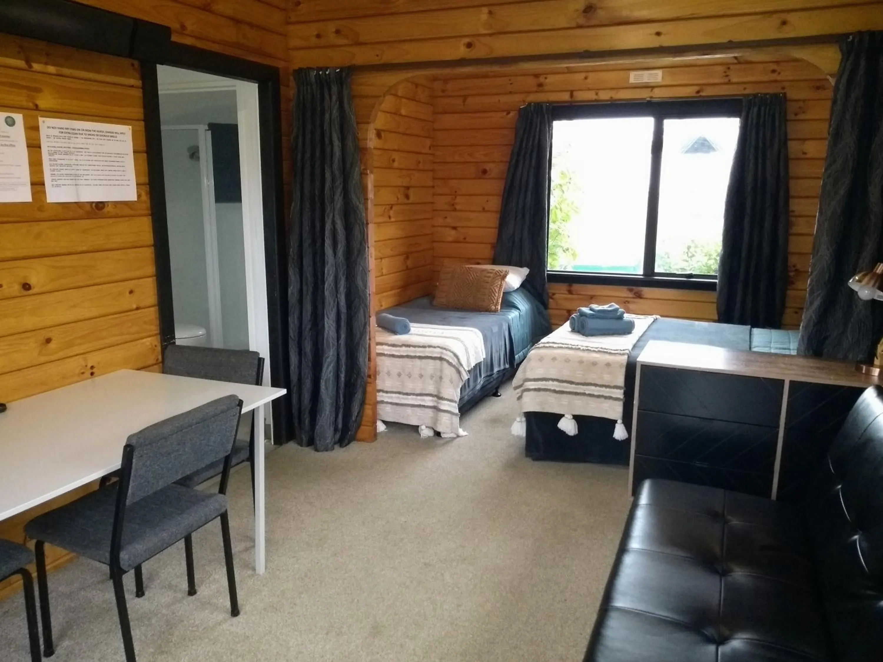 Seating area, Bed in South Brighton Holiday Park