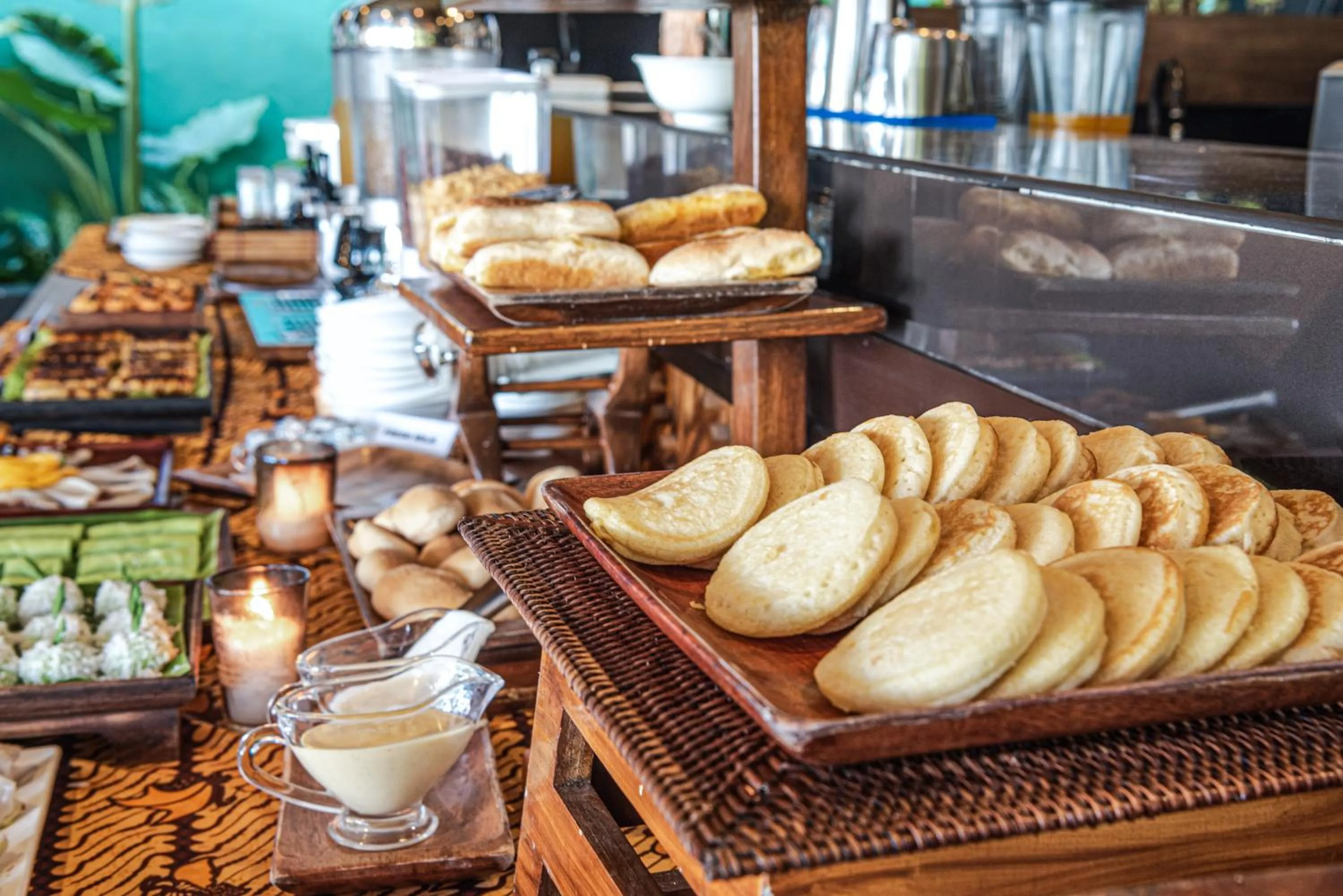Buffet breakfast in Siargao Island Villas