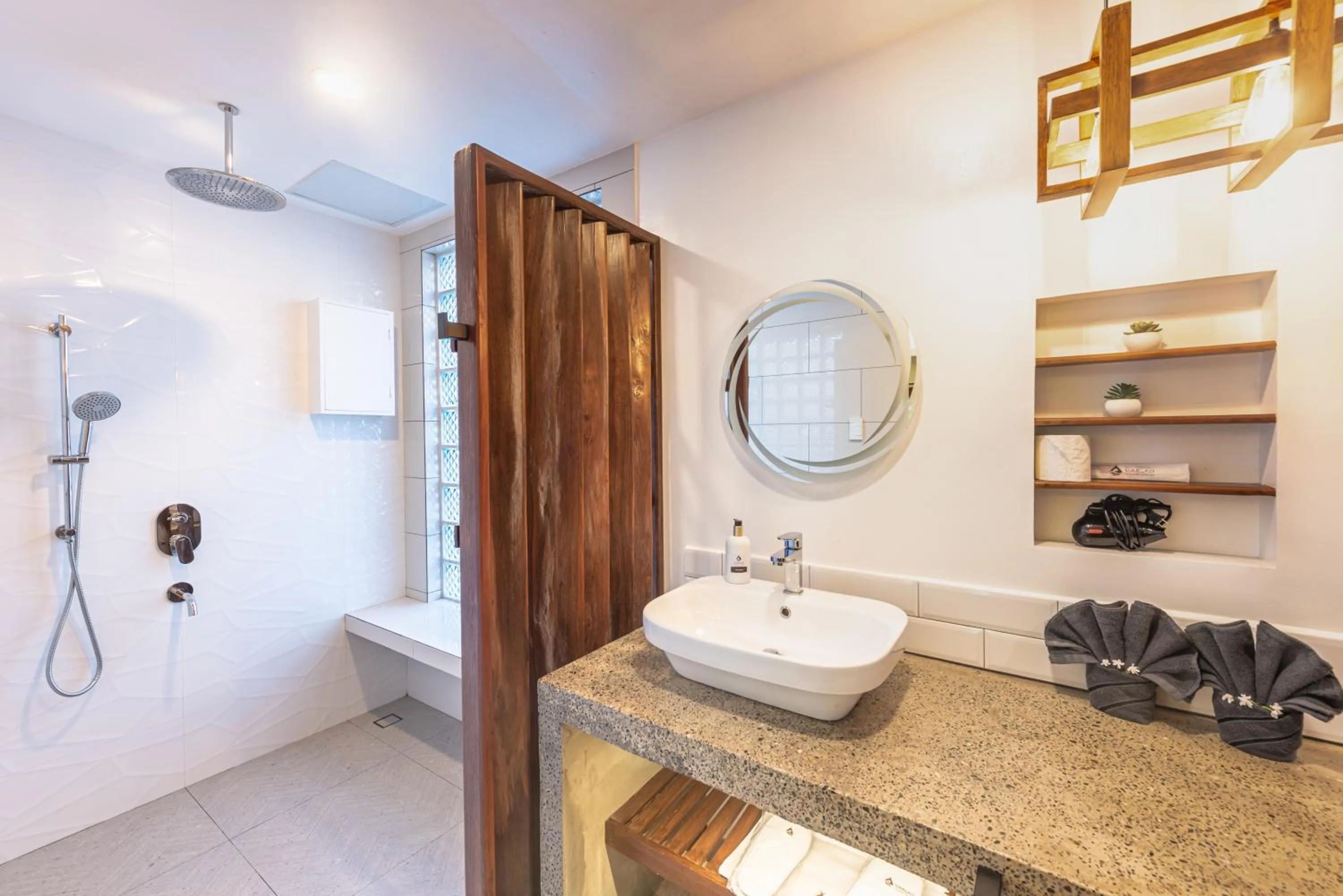 Shower in Siargao Island Villas