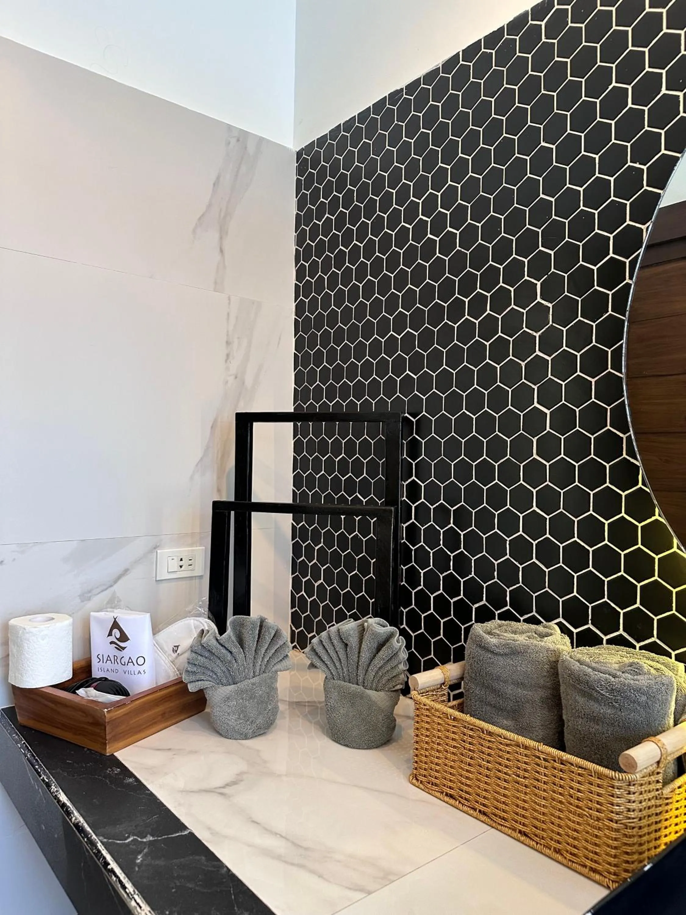 Bathroom, Bed in Siargao Island Villas