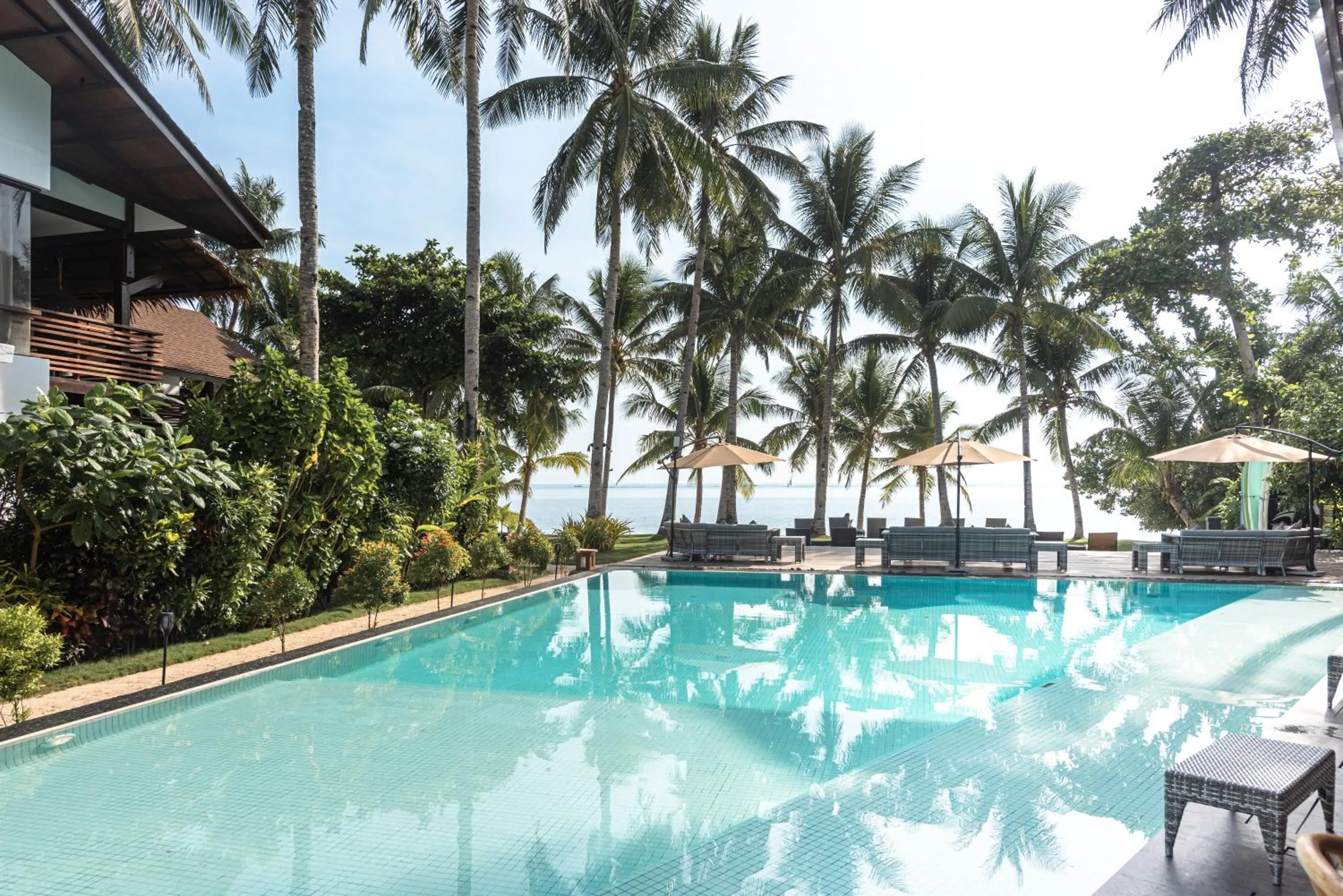 Pool view in Siargao Island Villas