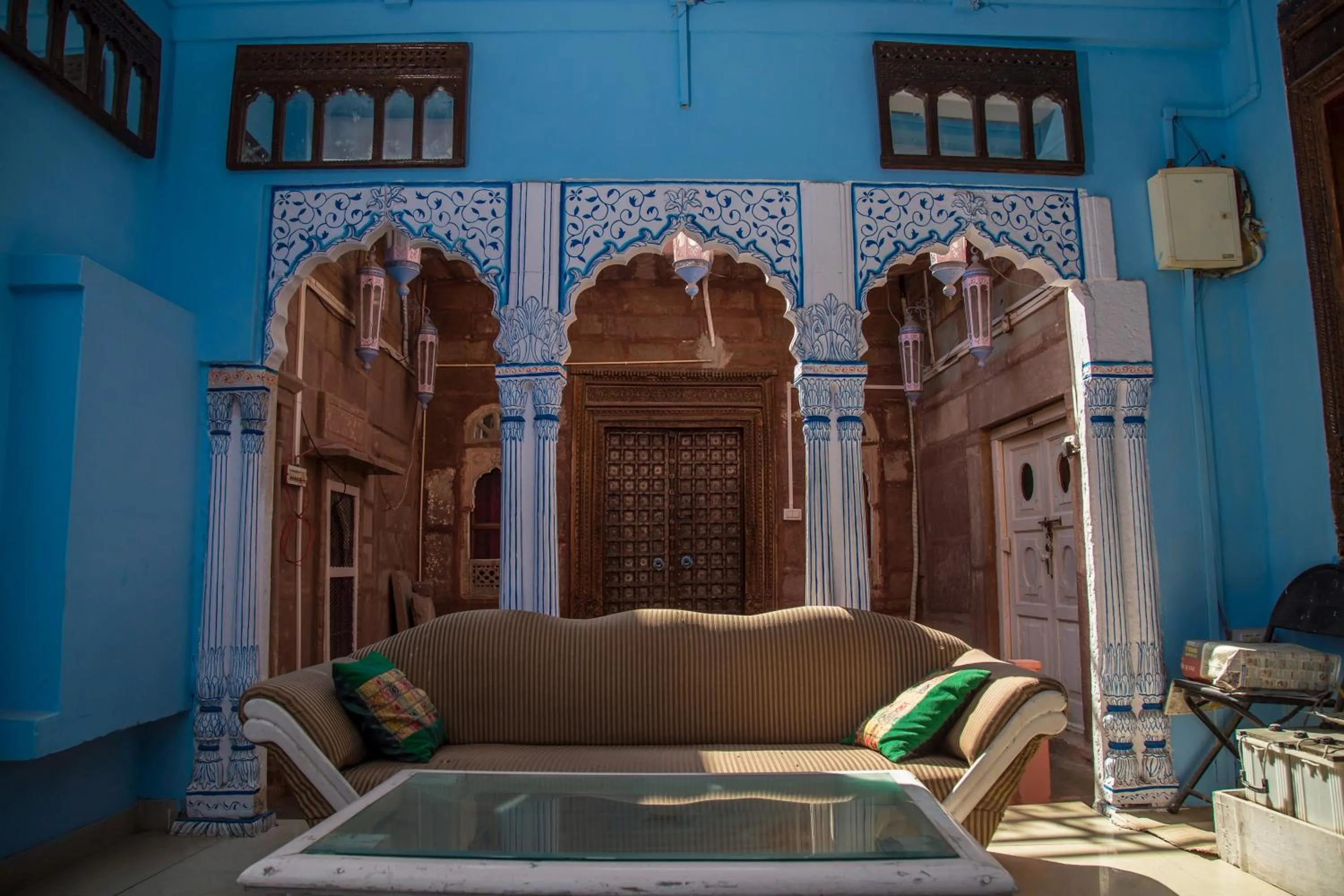 Seating area in Heritage Gouri Haveli