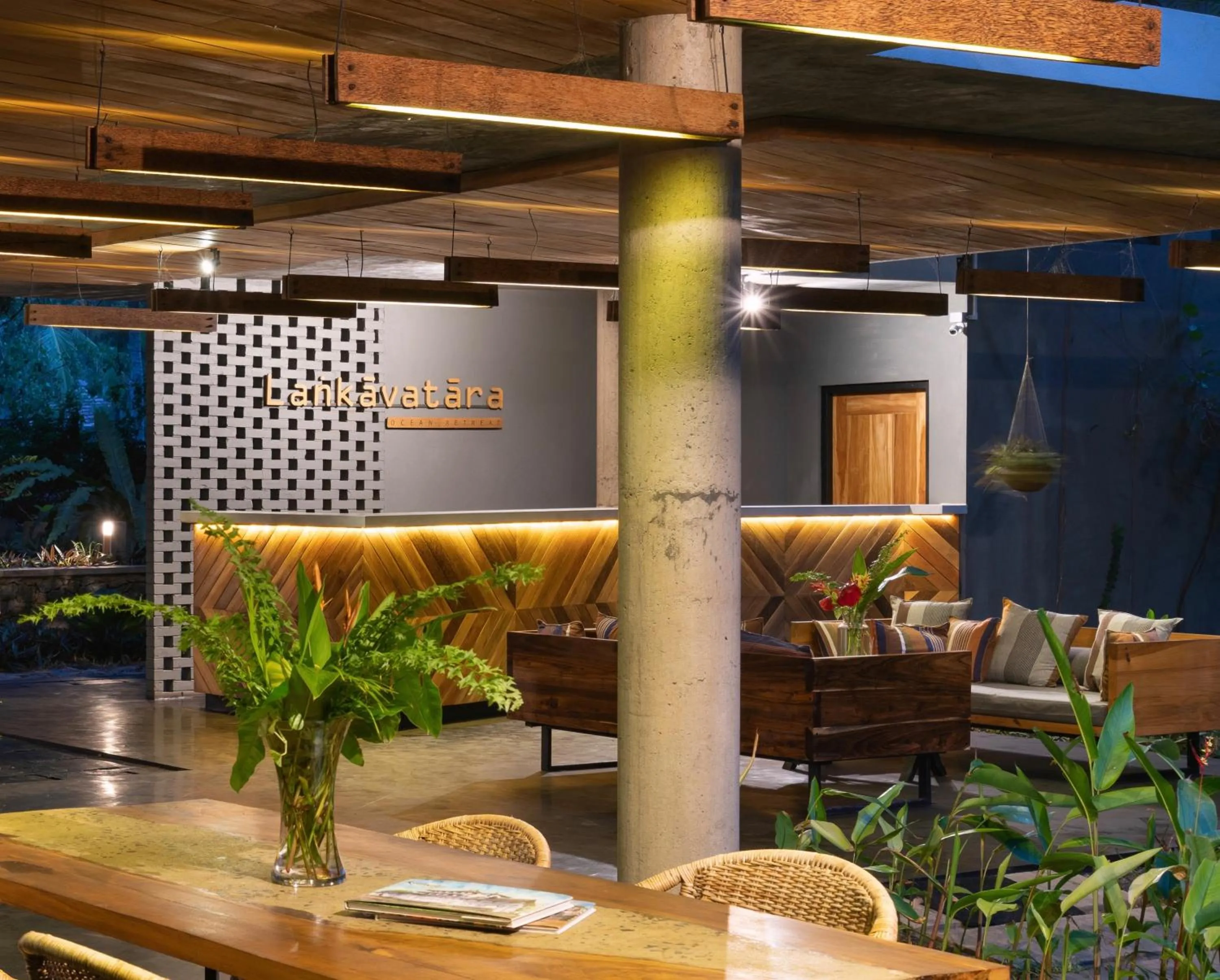 Lobby or reception in Lankavatara Ocean Retreat & Spa