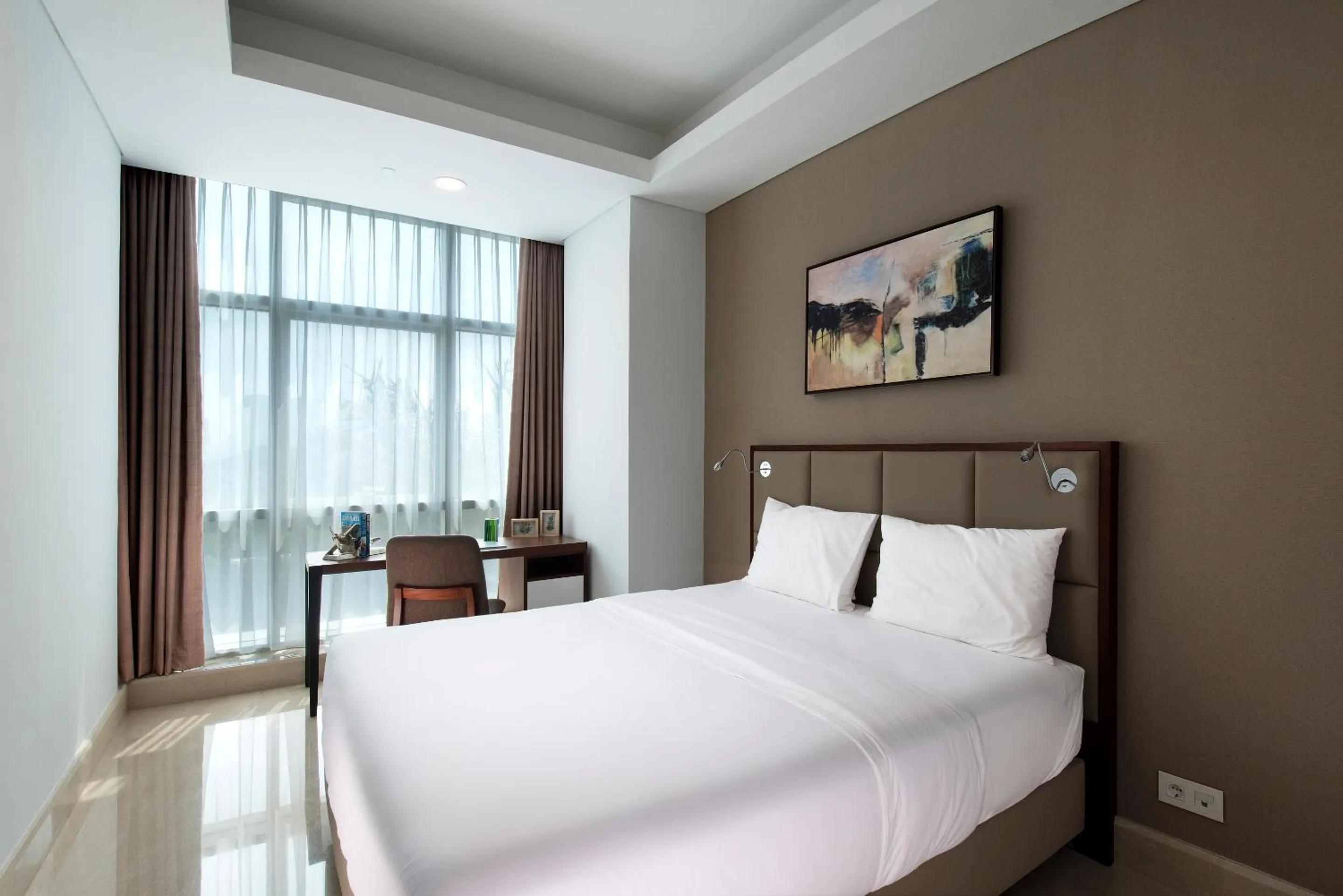Bedroom, Bed in Oakwood Suites La Maison Jakarta