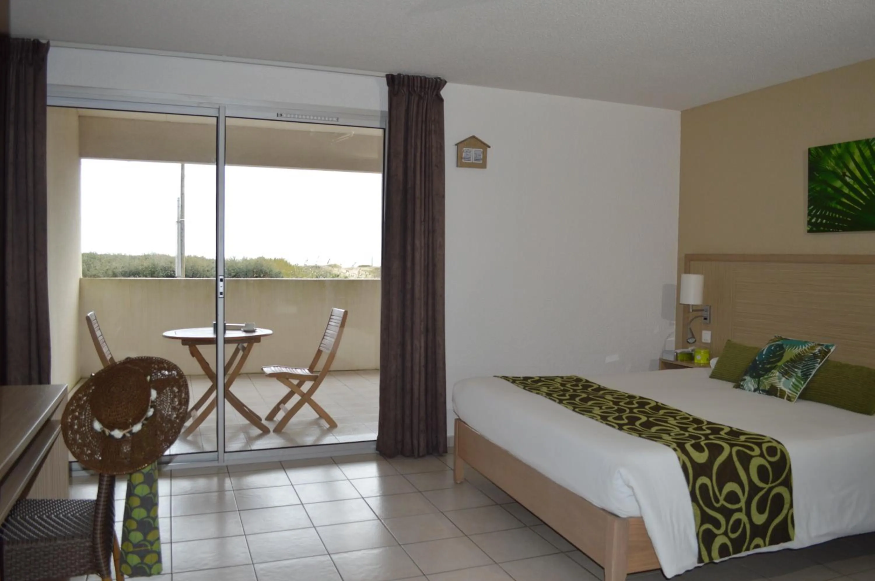 Bed in Hotel L'Oceane