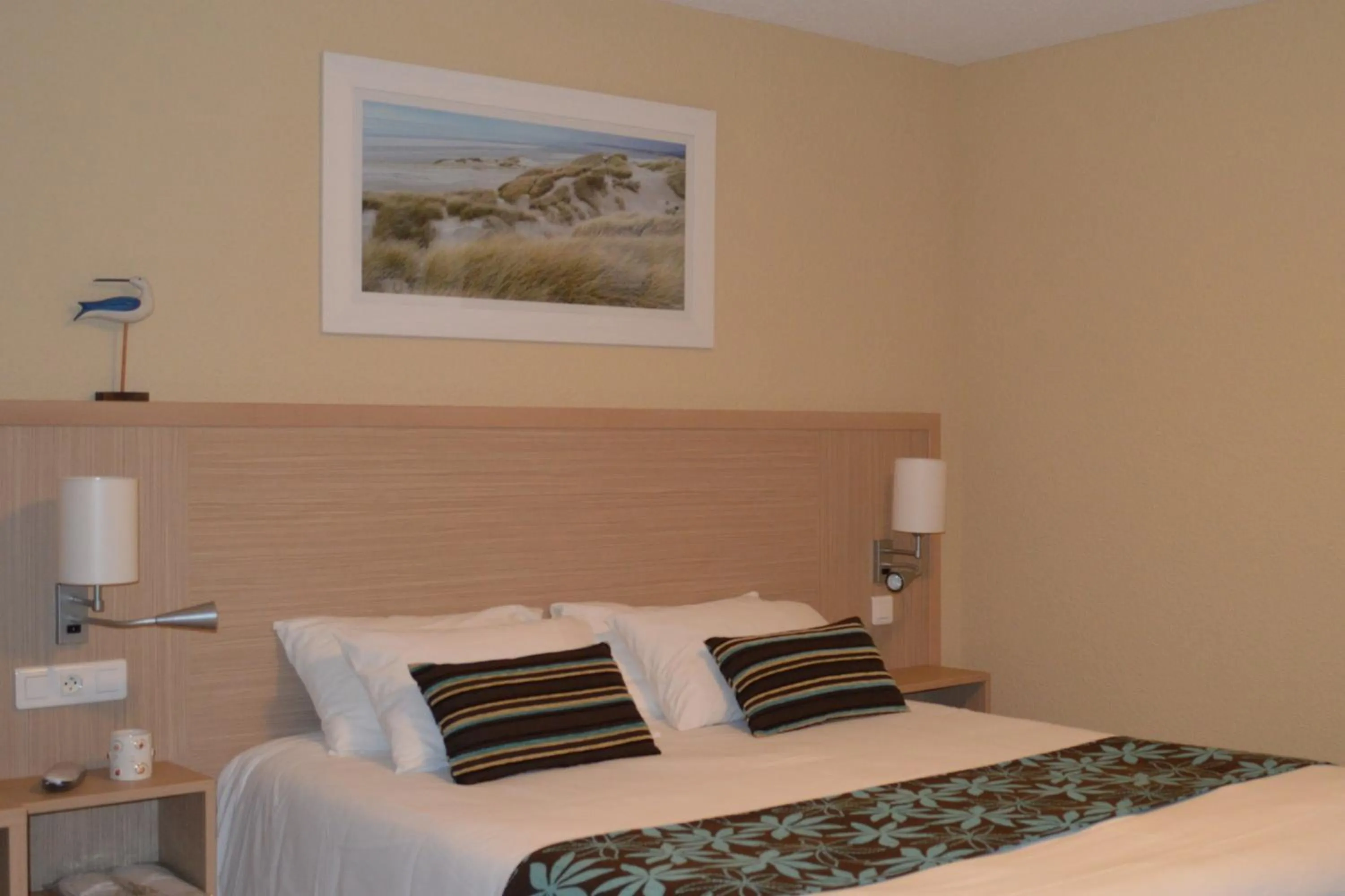 Decorative detail, Bed in Hotel L'Oceane