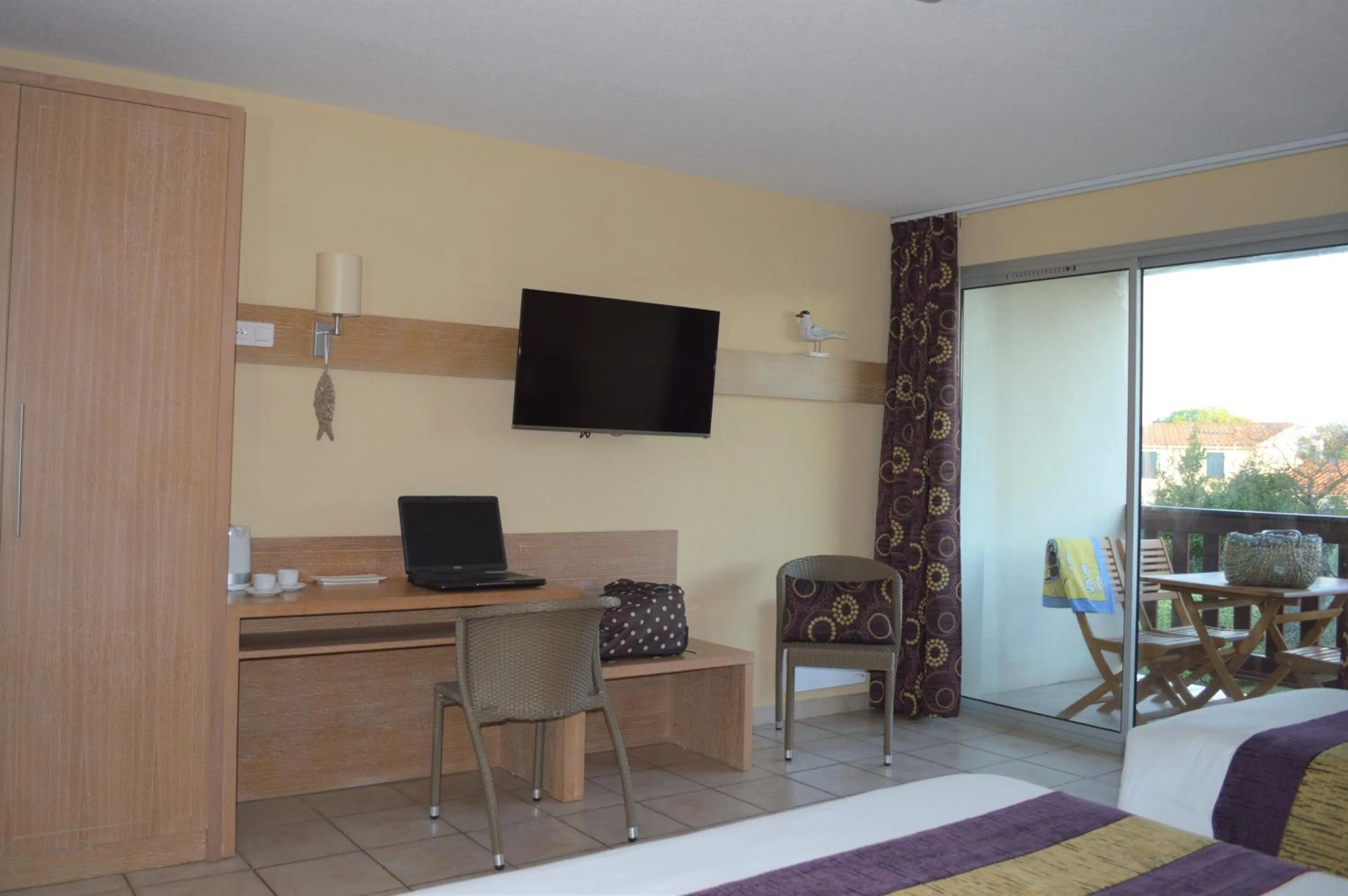 Bed in Hotel L'Oceane