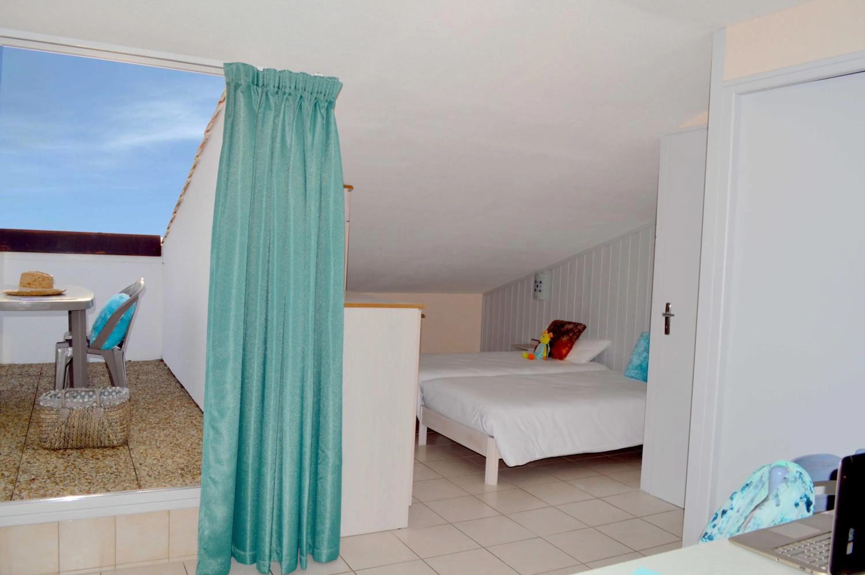 Bed in Hotel L'Oceane