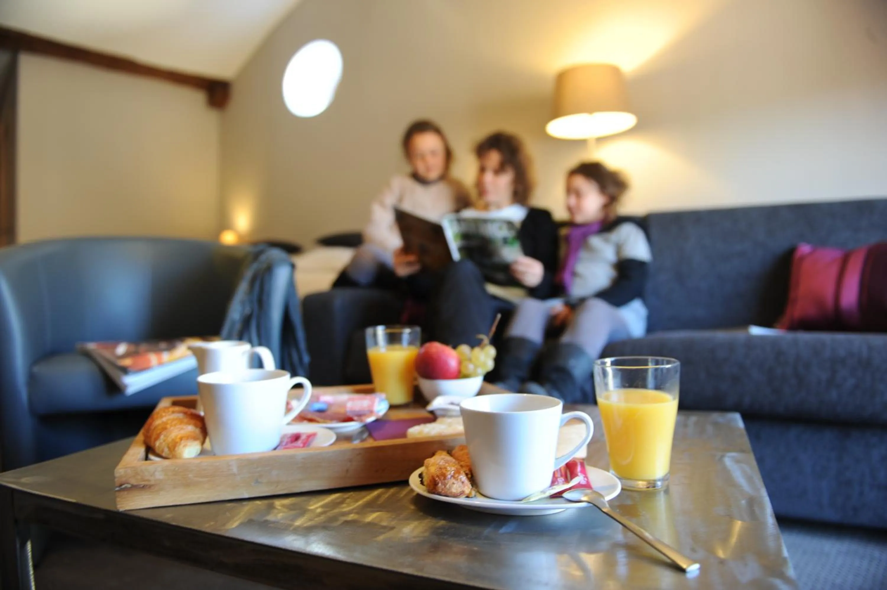 Bedroom in Logis Hôtel Château De Palaja