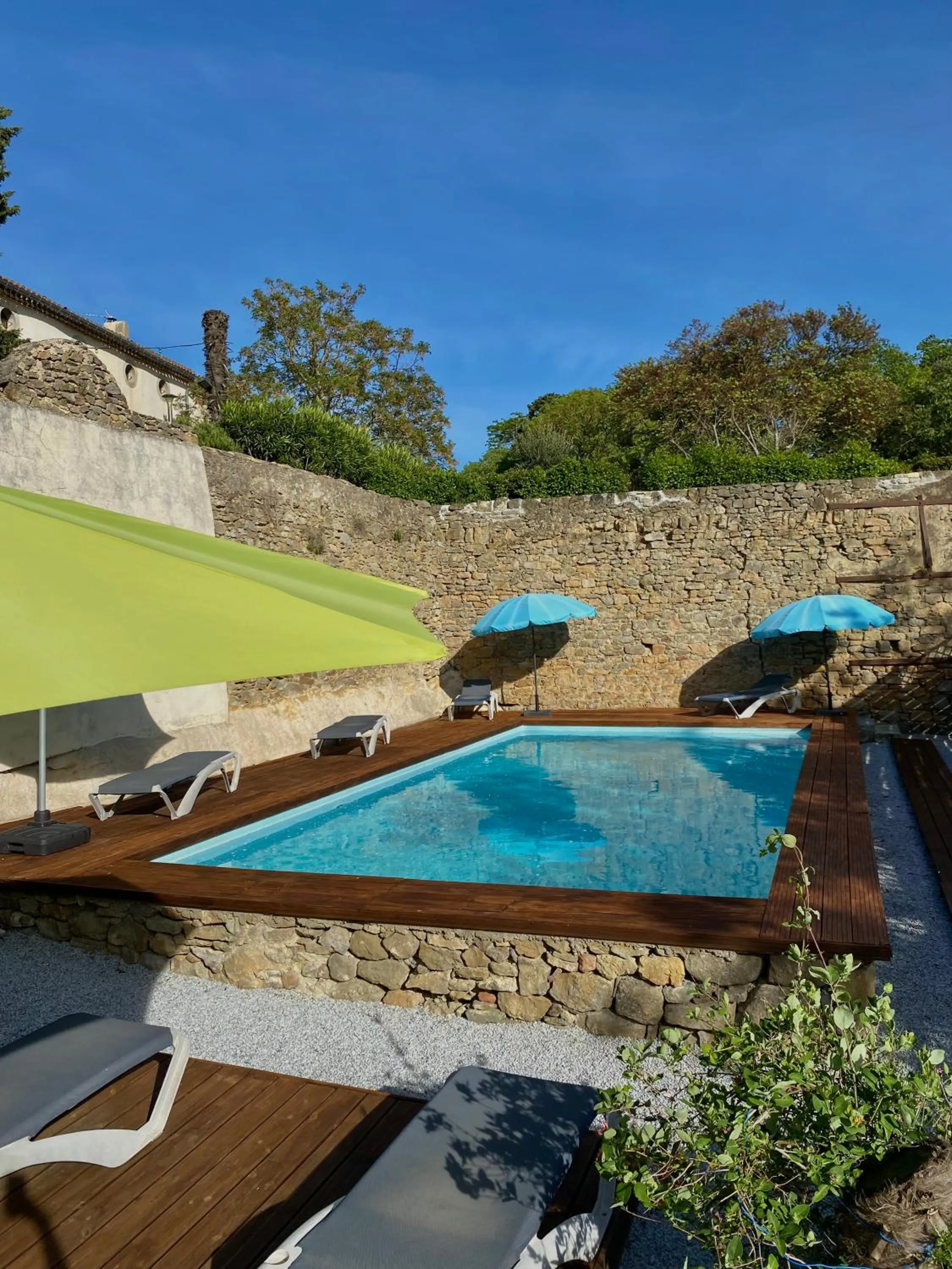 Swimming pool in Logis Hôtel Château De Palaja