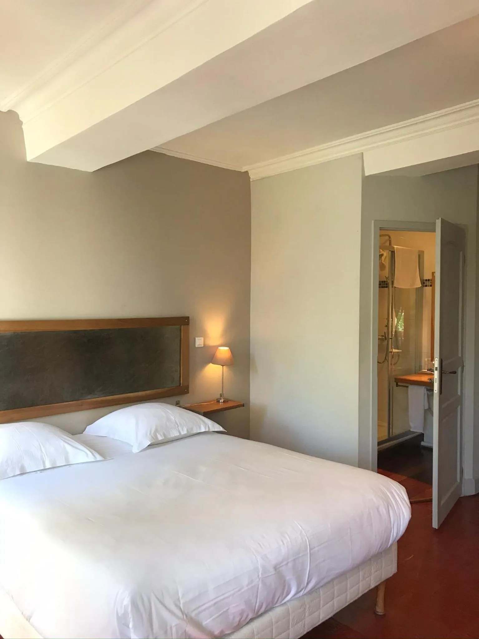 Bedroom, Bed in Logis Hôtel Château De Palaja