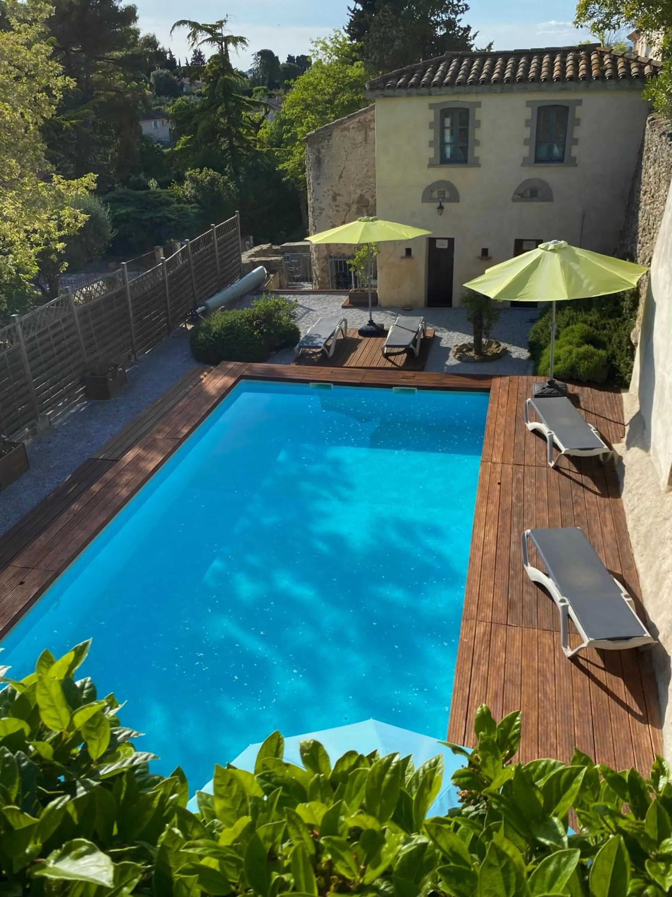 Swimming pool in Logis Hôtel Château De Palaja