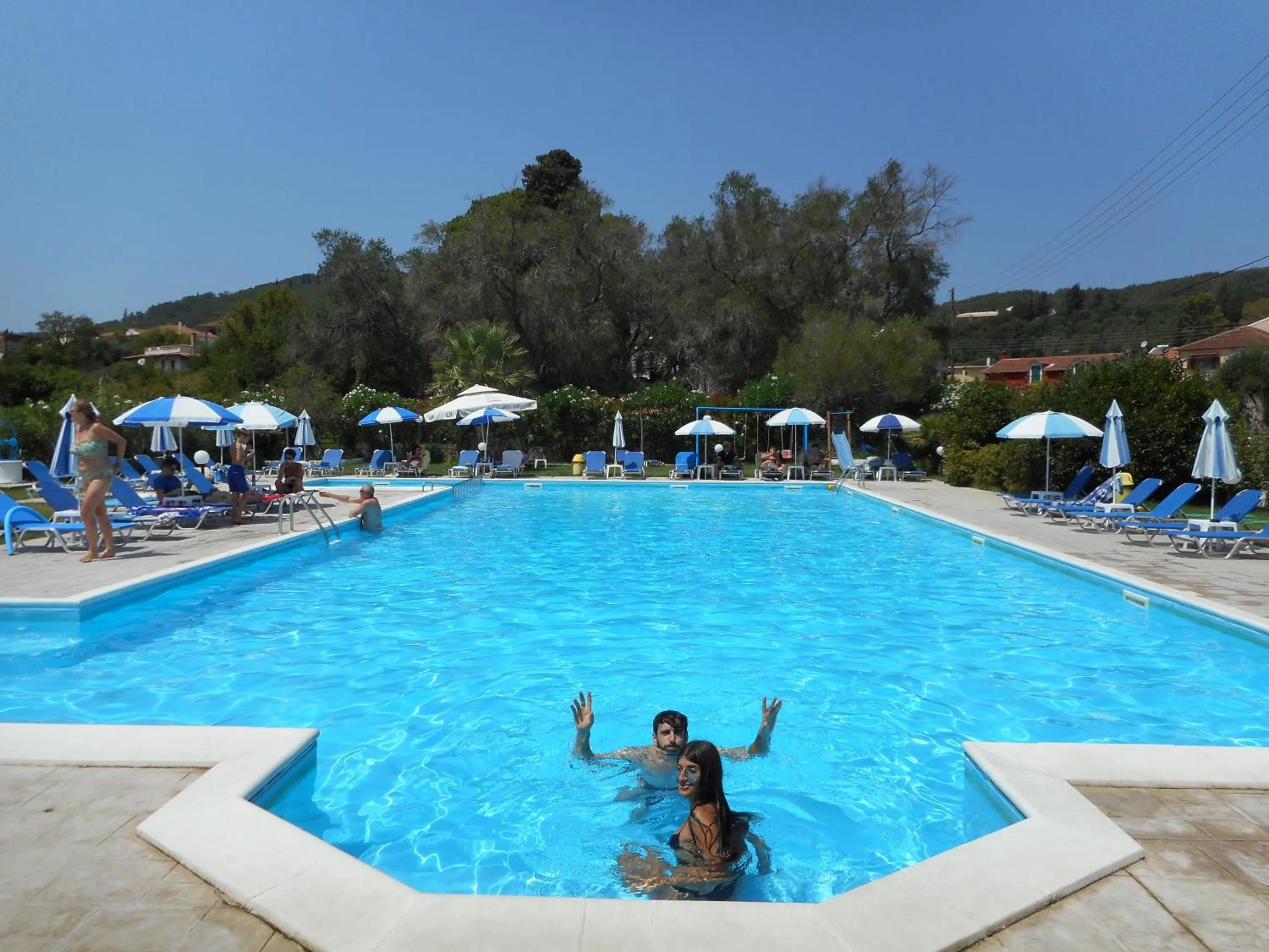 Pool view in Egrypos Hotel