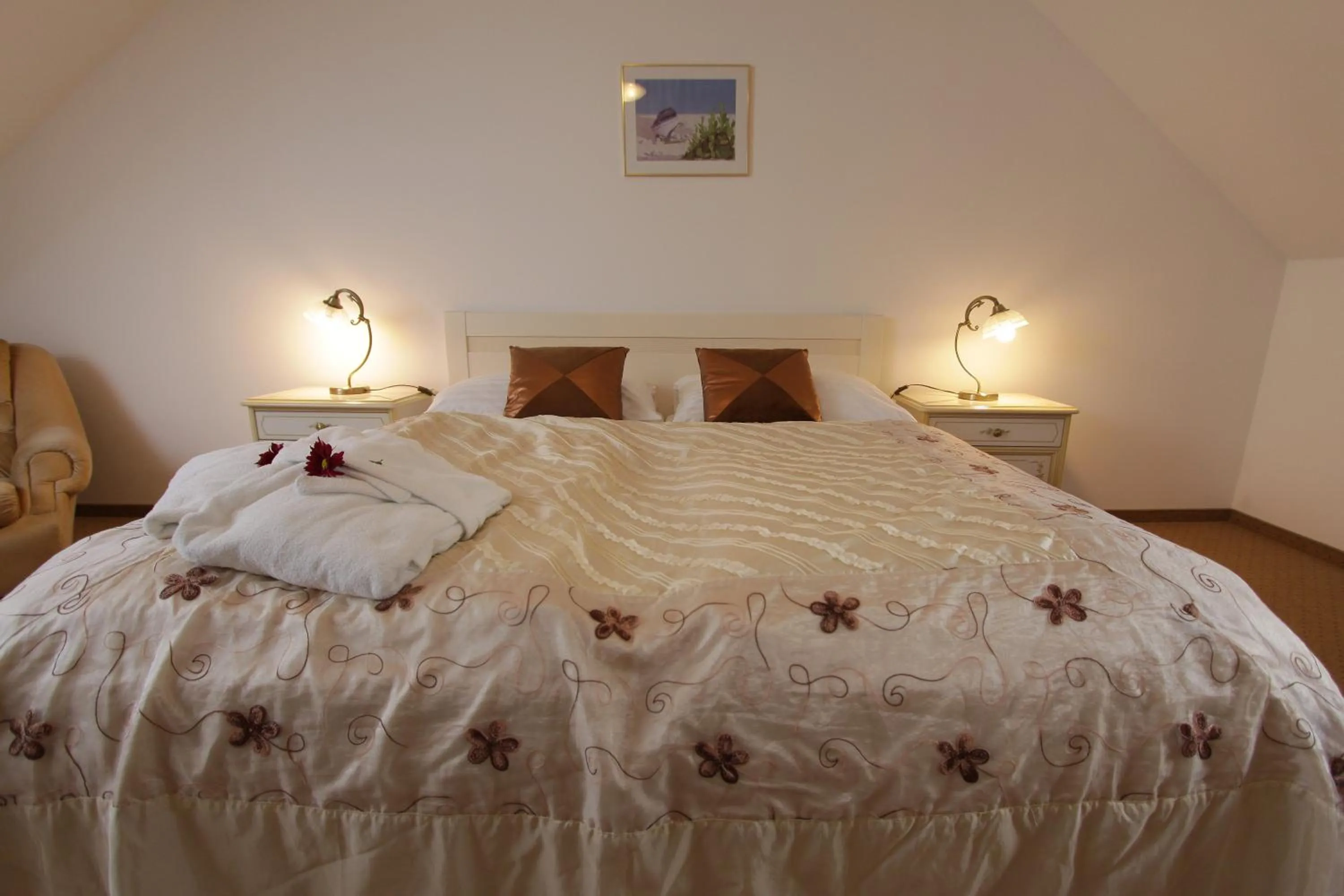 Photo of the whole room, Bed in Spa & Wellness Hotel Harmonie