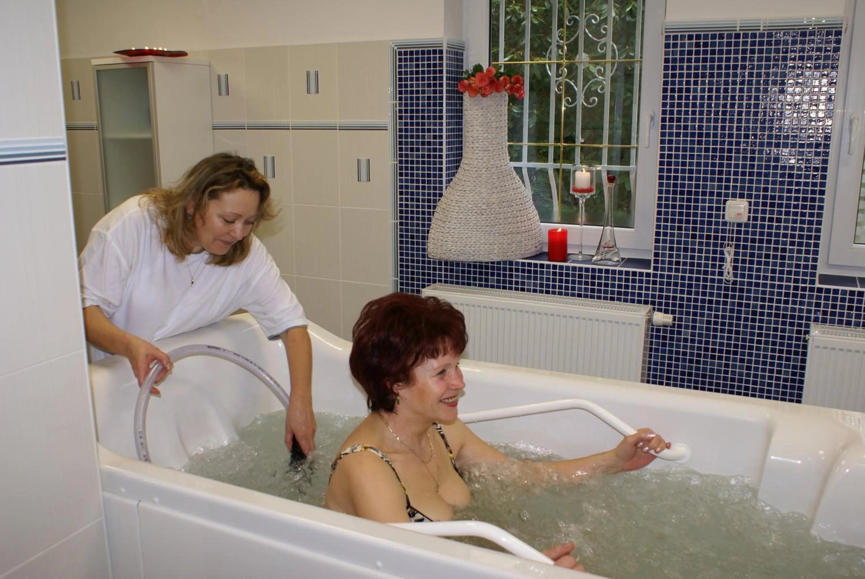 Hot Spring Bath in Spa & Wellness Hotel Harmonie