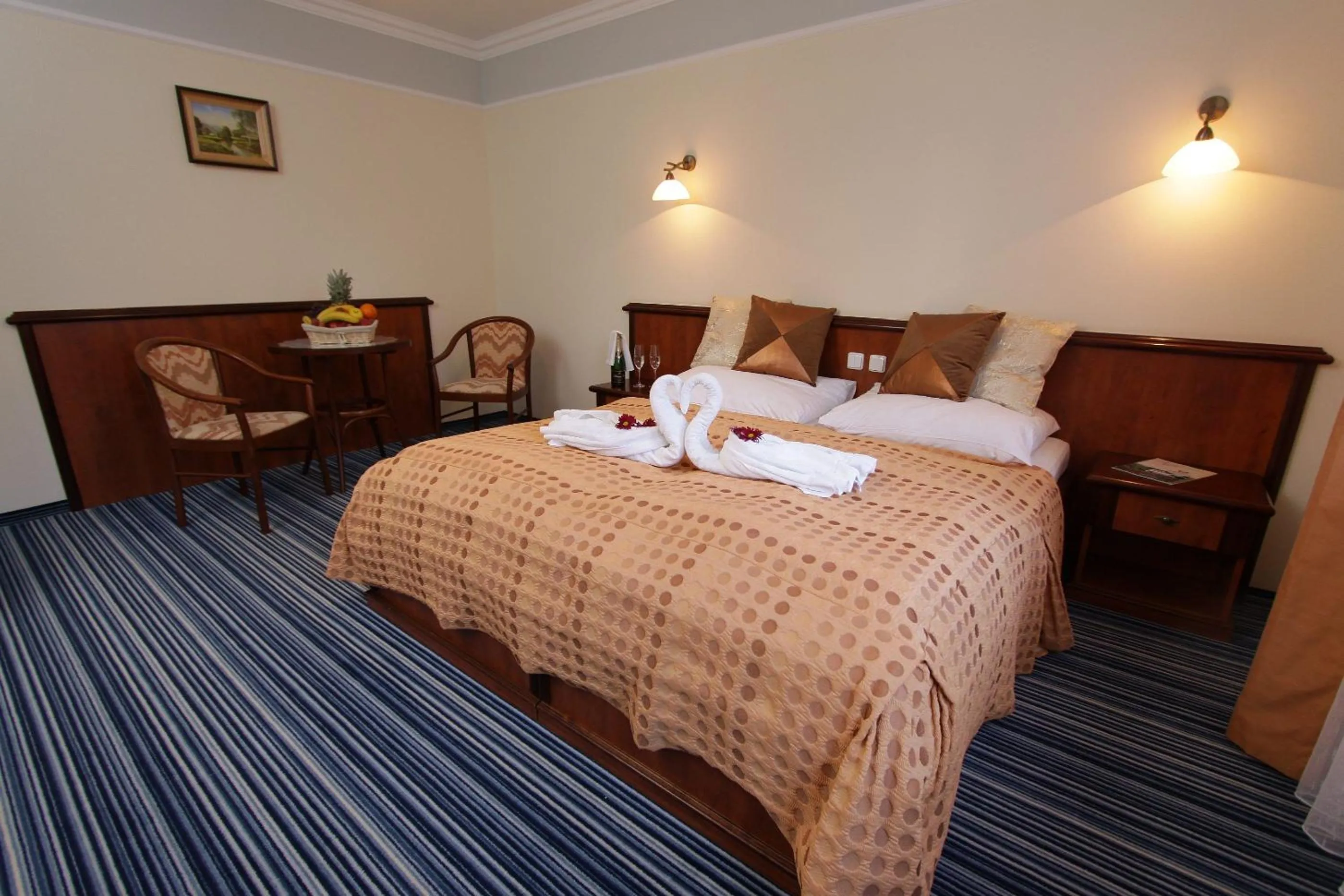 Bedroom, Bed in Spa & Wellness Hotel Harmonie