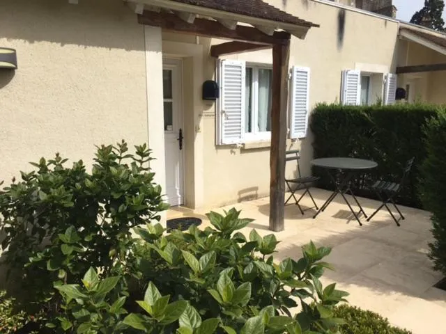 Patio in Hôtel Saint-Laurent, The Originals Relais