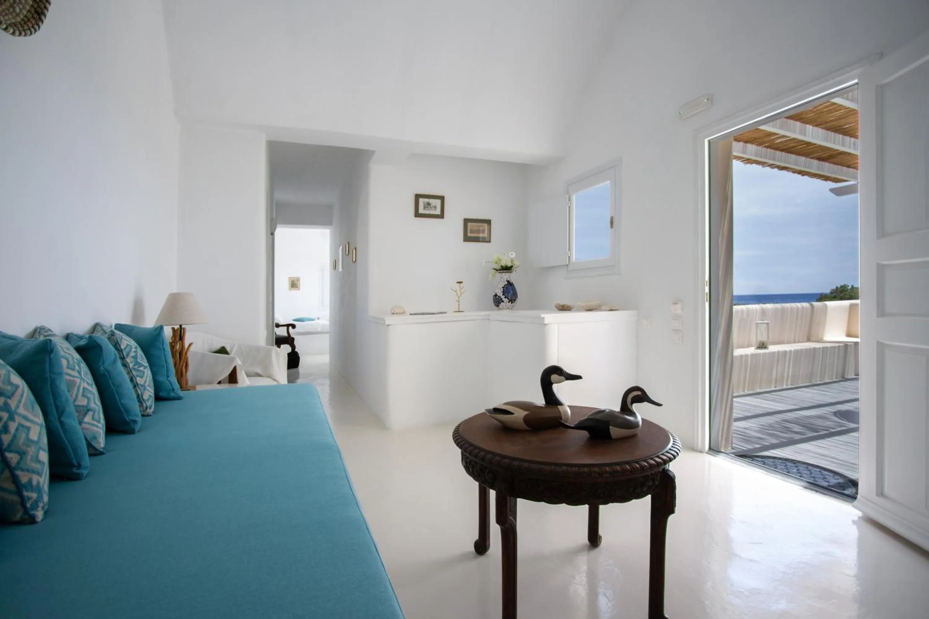 Seating area in Sea Sound White Katikies