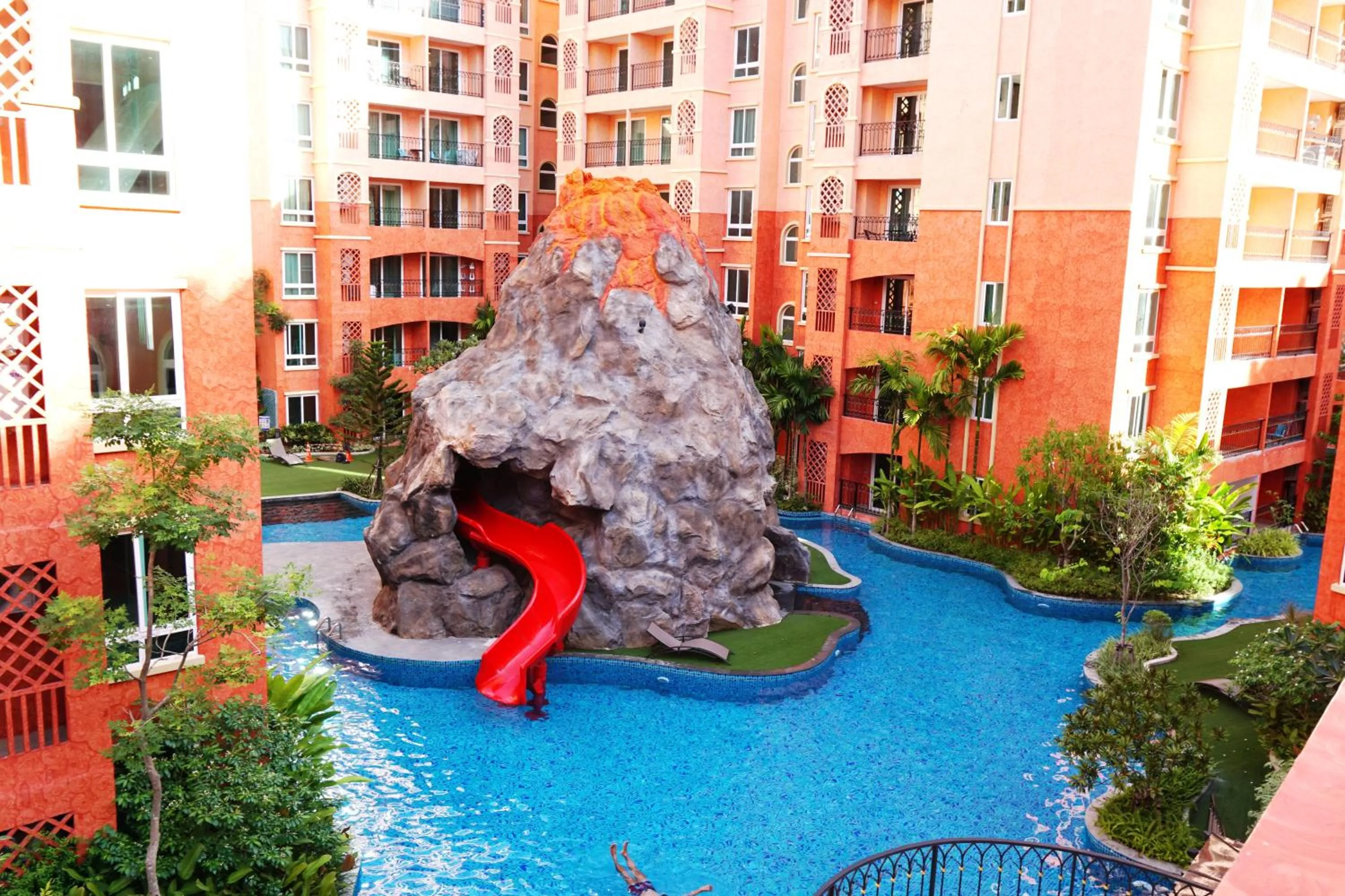 Aqua park in Seven Seas Resort Pattaya & Sofa bed