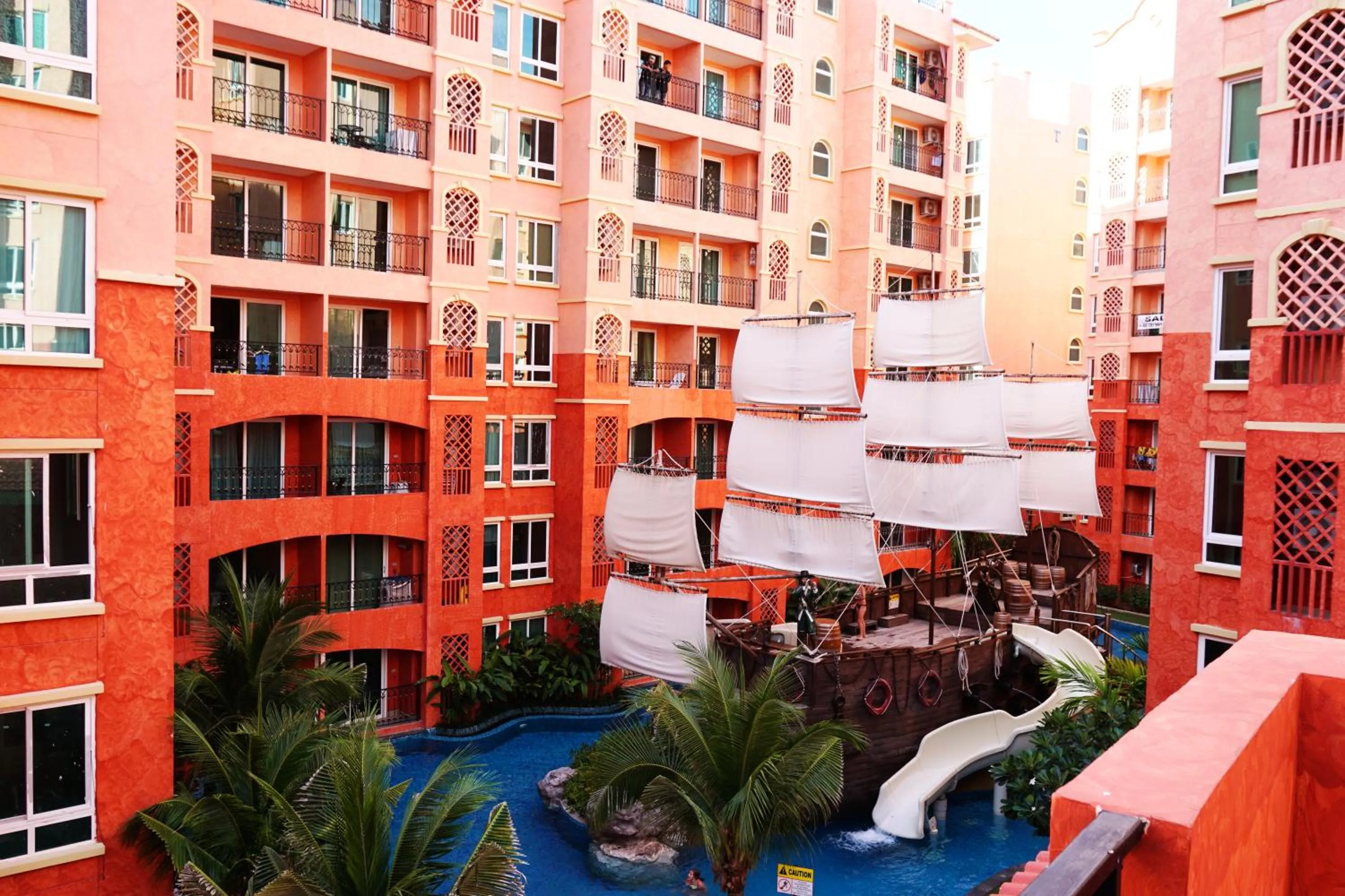 Aqua park in Seven Seas Resort Pattaya & Sofa bed