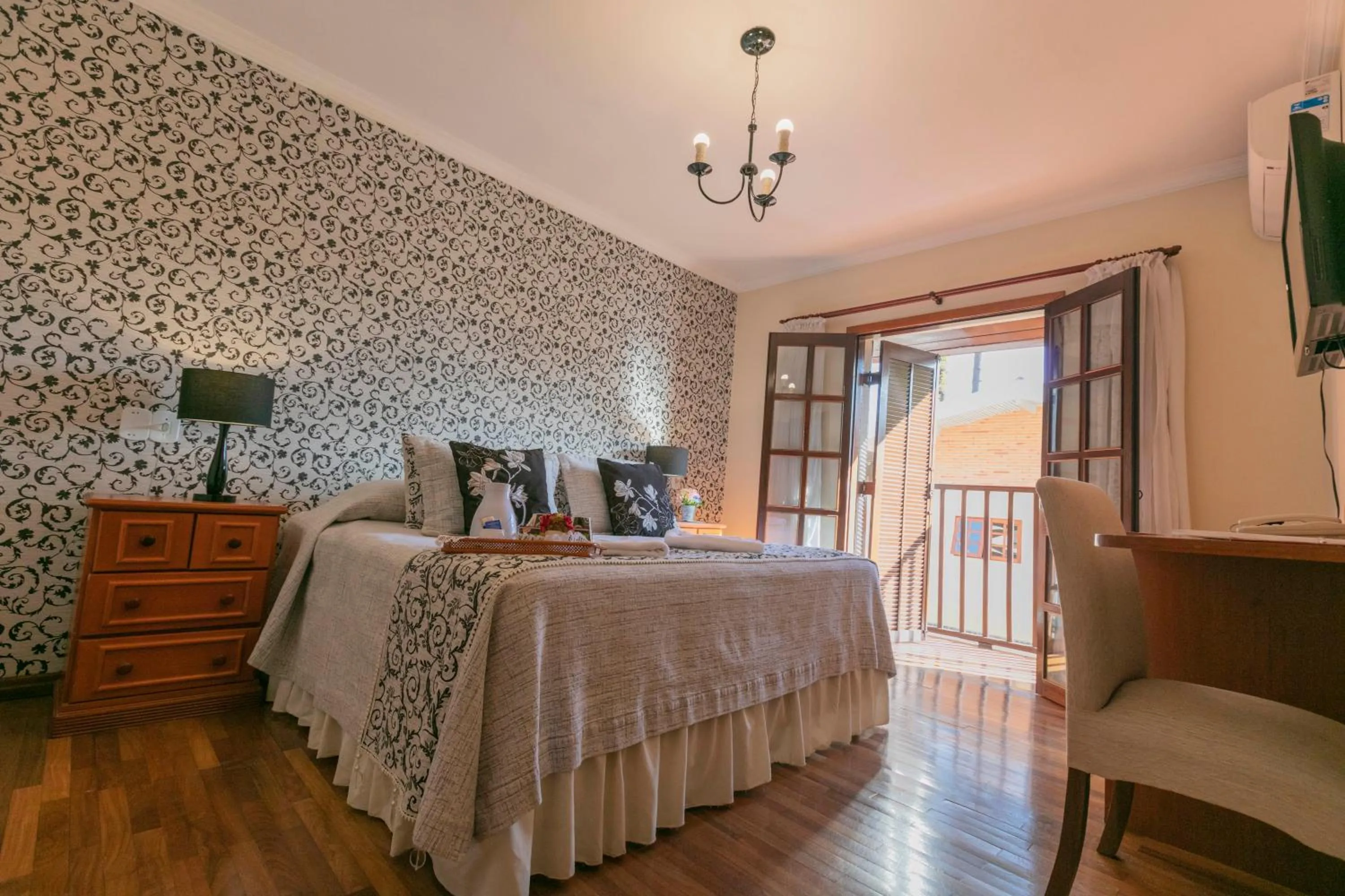 Bedroom, Bed in Pousada das Hortênsias