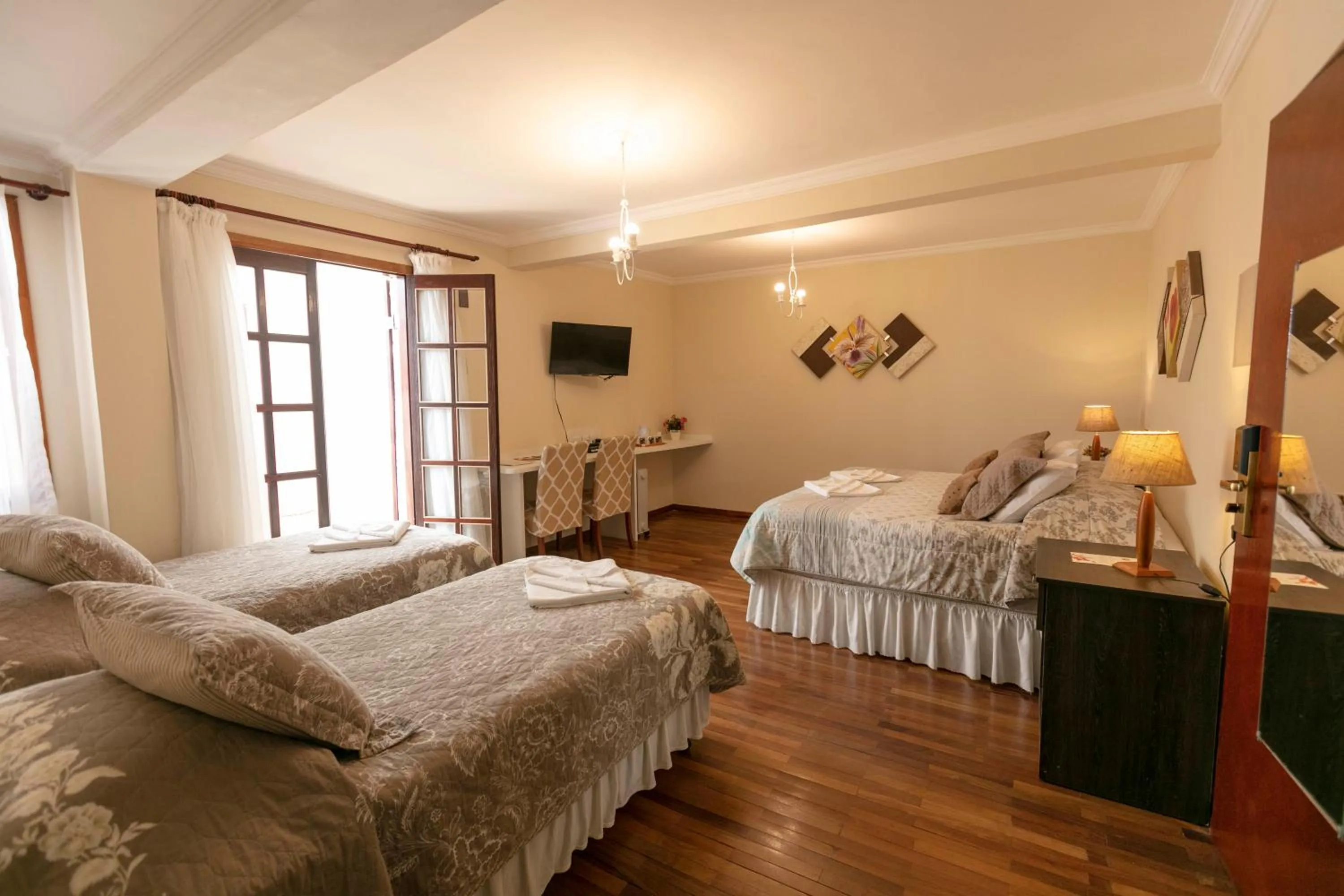 Bedroom, Bed in Pousada das Hortênsias