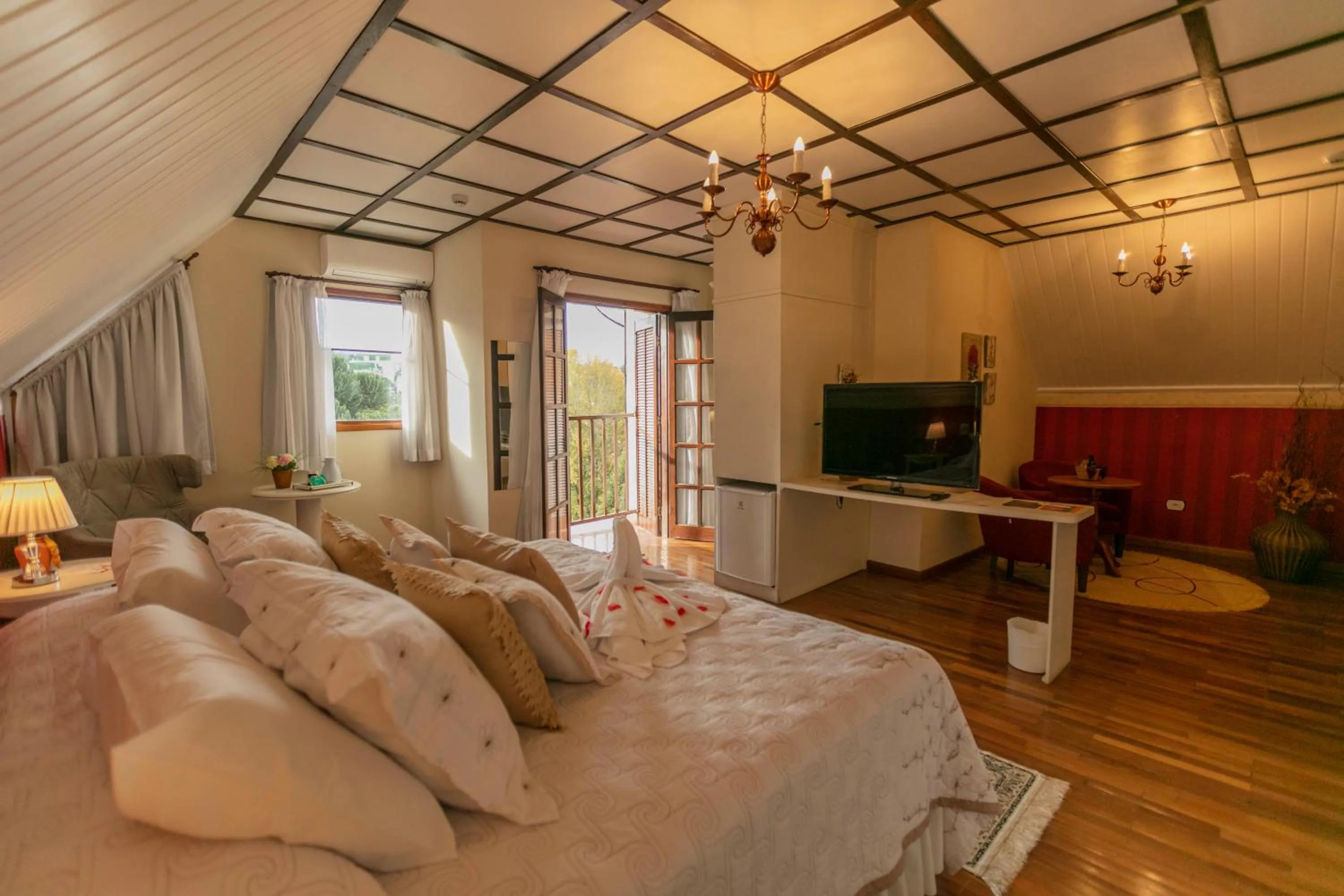 Bedroom, Bed in Pousada das Hortênsias