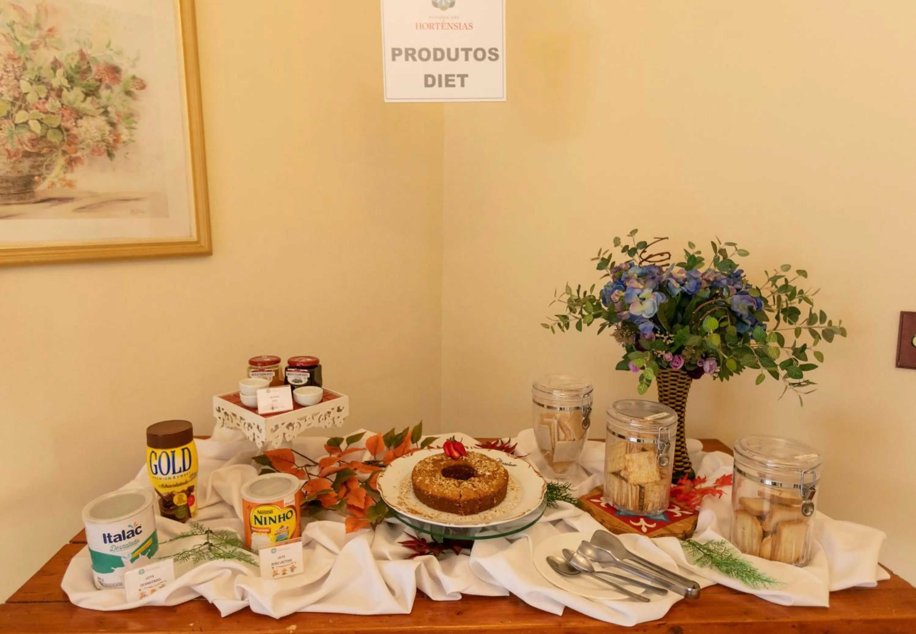 Food and drinks in Pousada das Hortênsias