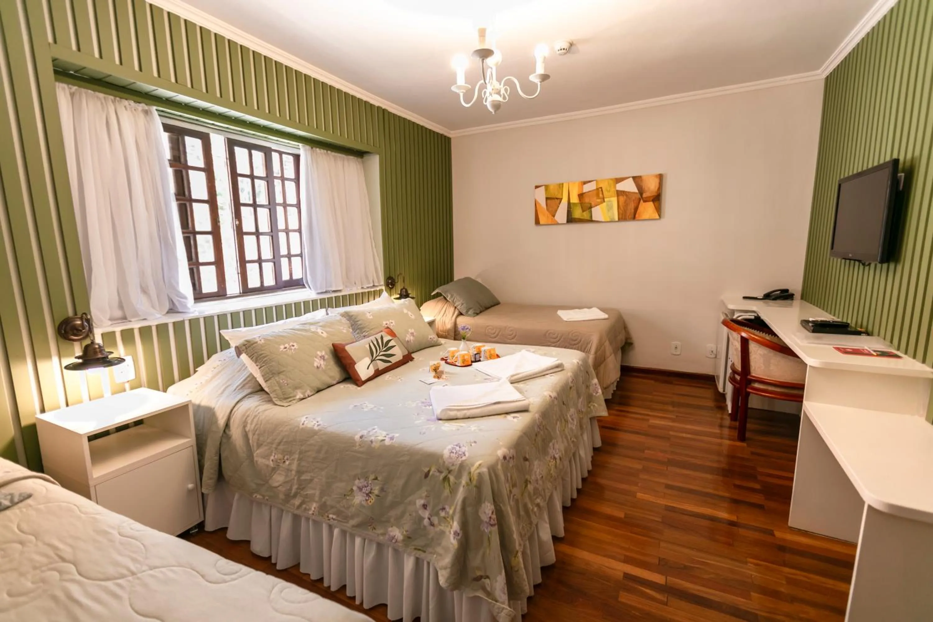 Bedroom, Bed in Pousada das Hortênsias