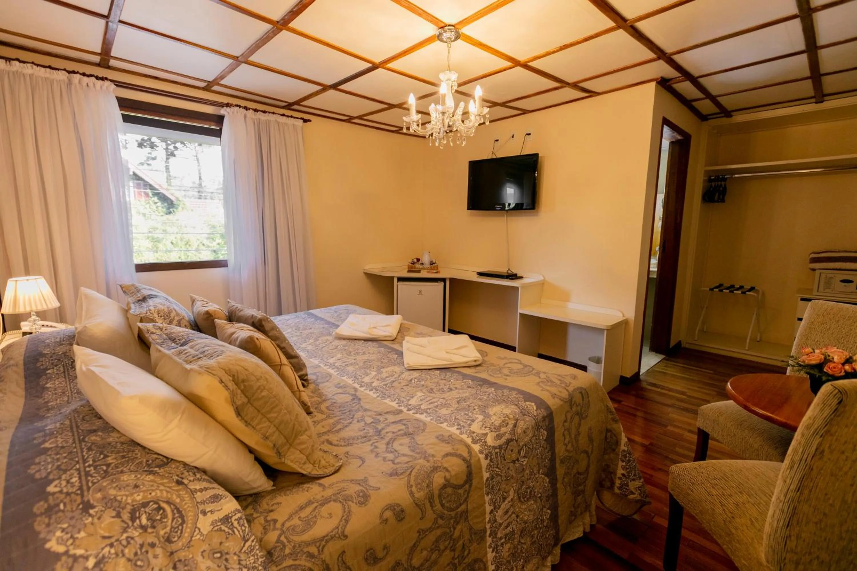 Bedroom, Bed in Pousada das Hortênsias