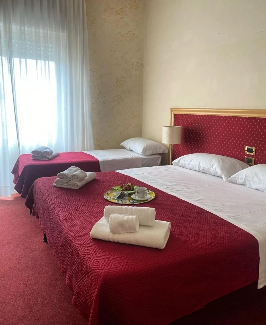 Bed in Hotel Palace Masoanri's