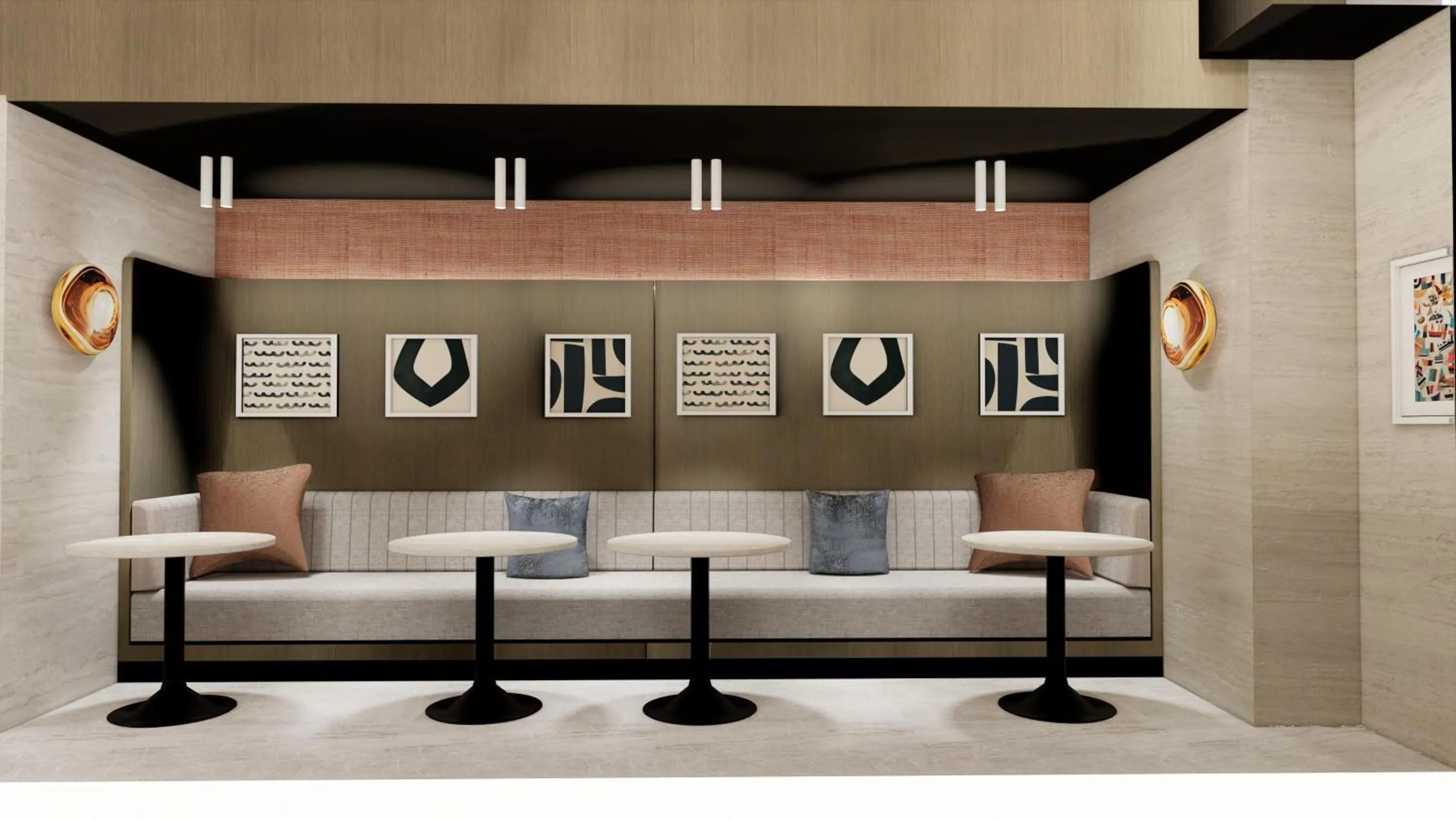 Lounge or bar in Hyatt Place Fort Lauderdale Cruise Port & Convention Center - Newly Renovated