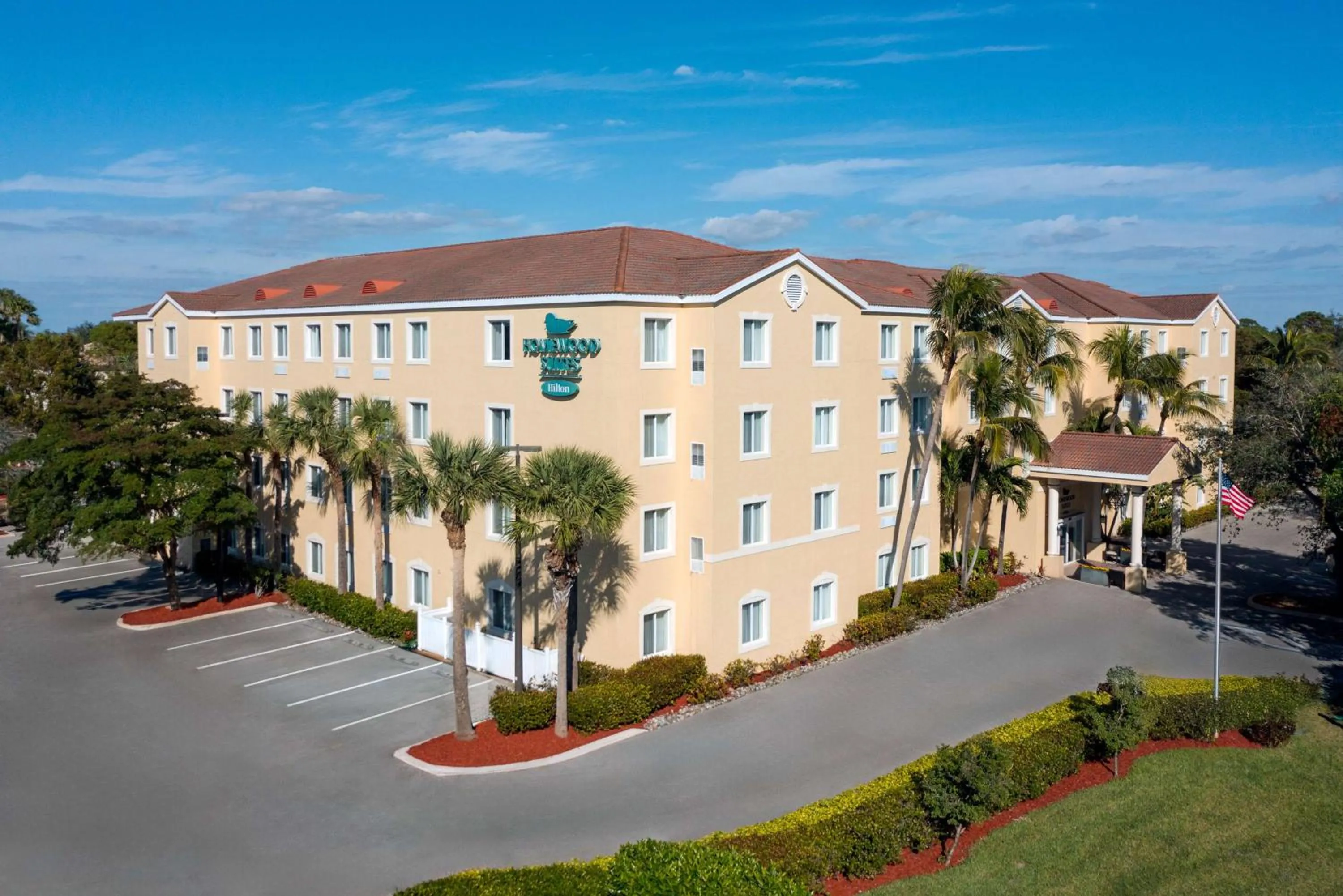 Property building in Homewood Suites by Hilton Bonita Springs, FL